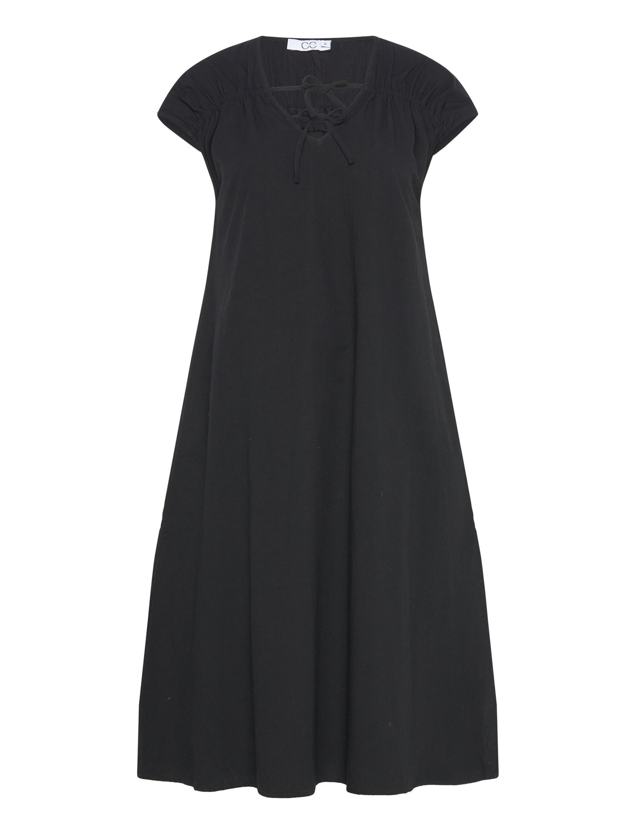 Cc Heart Aliza Dress With Gathering Knelang Kjole Black Coster Copenhagen