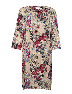 Coster Copenhagen | Midiklänningar | Stort utbud av nya Dress W. Front Breast Pockets In Ra (Rain Print) (959.40 kr