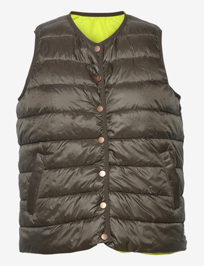 CC Heart IVY reversable quilted ves - down- & padded jackets - hunter green