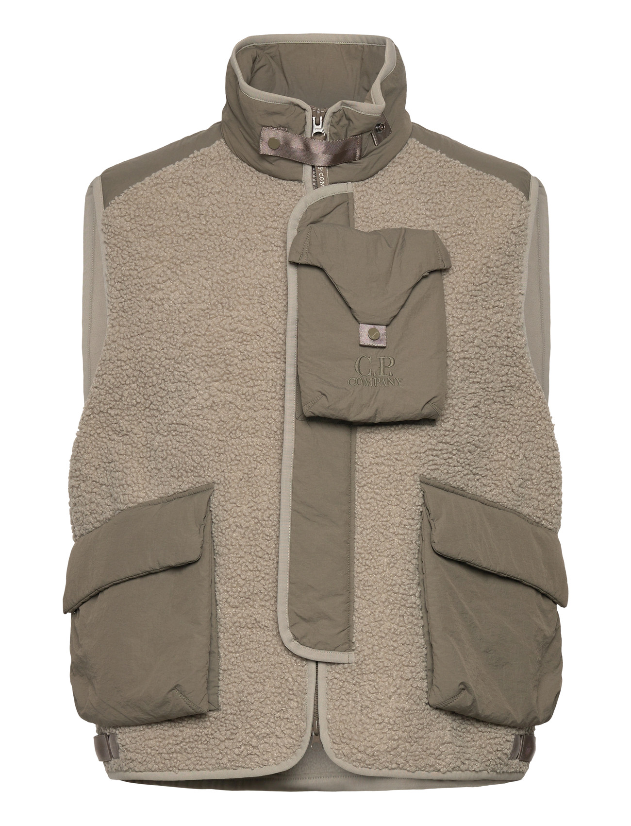 C.P. Company Polar Shell Vest, L, Khaki green, Overtøj > Veste, Herre