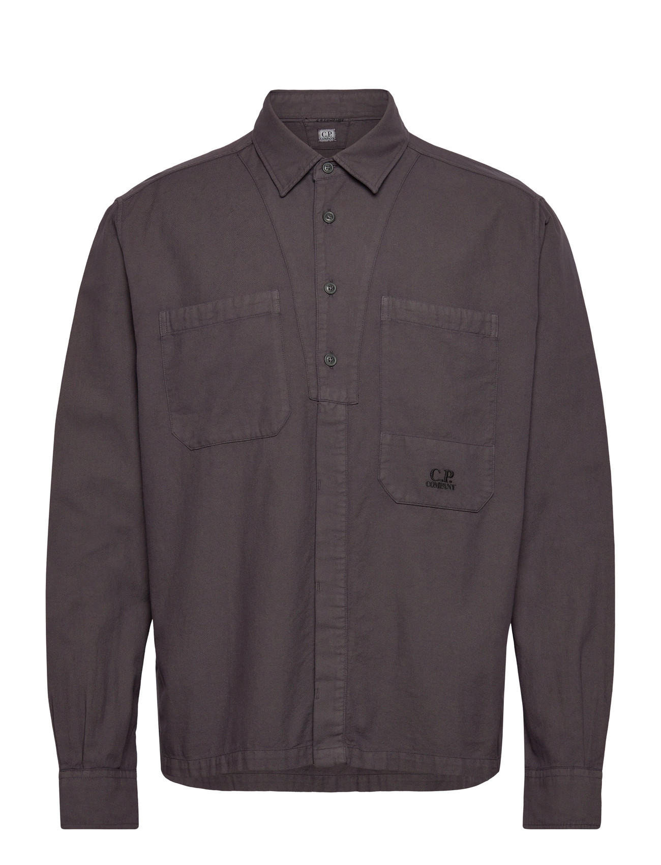 C.P. Company Lens Shirt, L, Grey, Skjorter > Afslappet Shirts, Herre