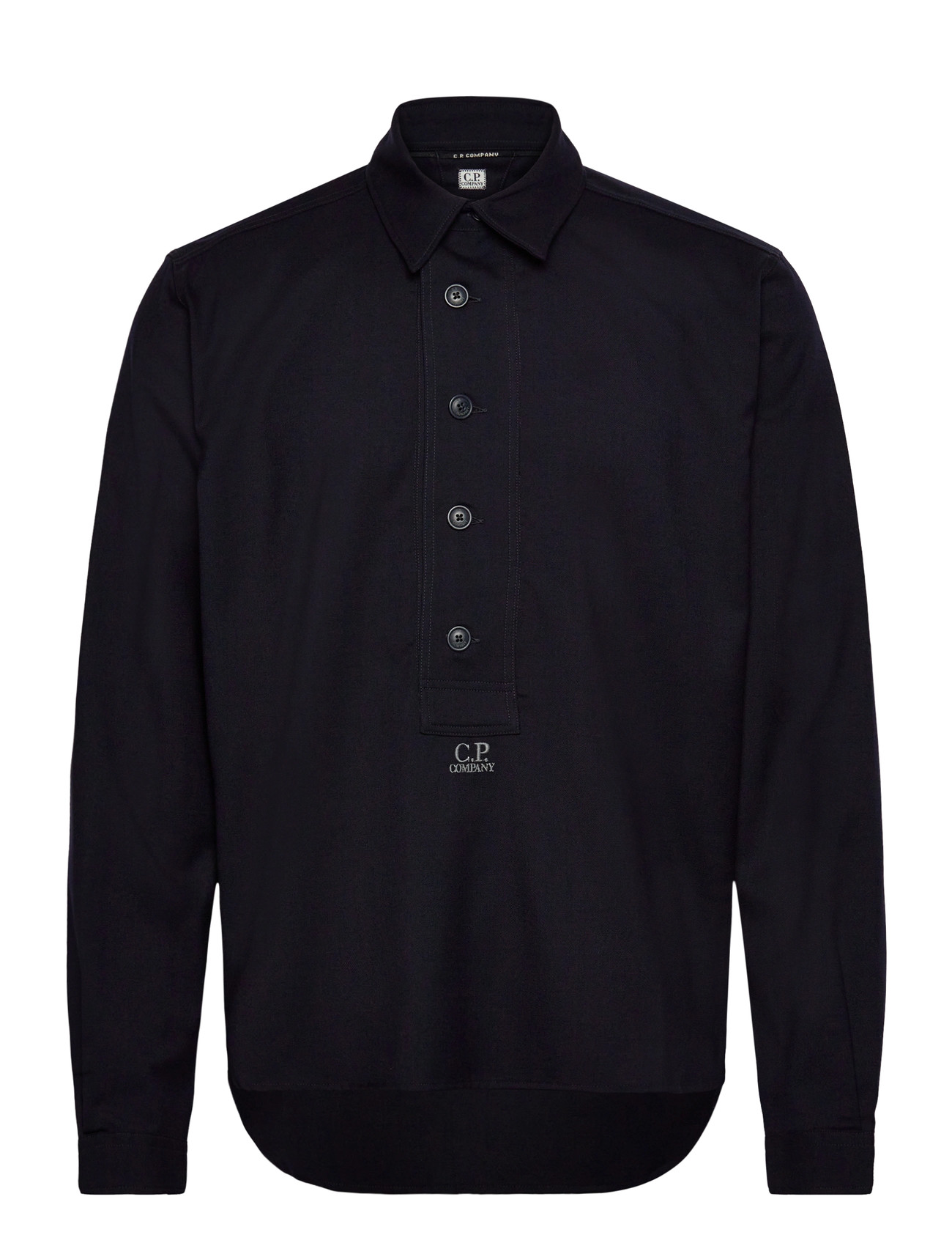 C.P. Company Wool Shirt, L, Navy, Skjorter > Afslappet Shirts, Herre