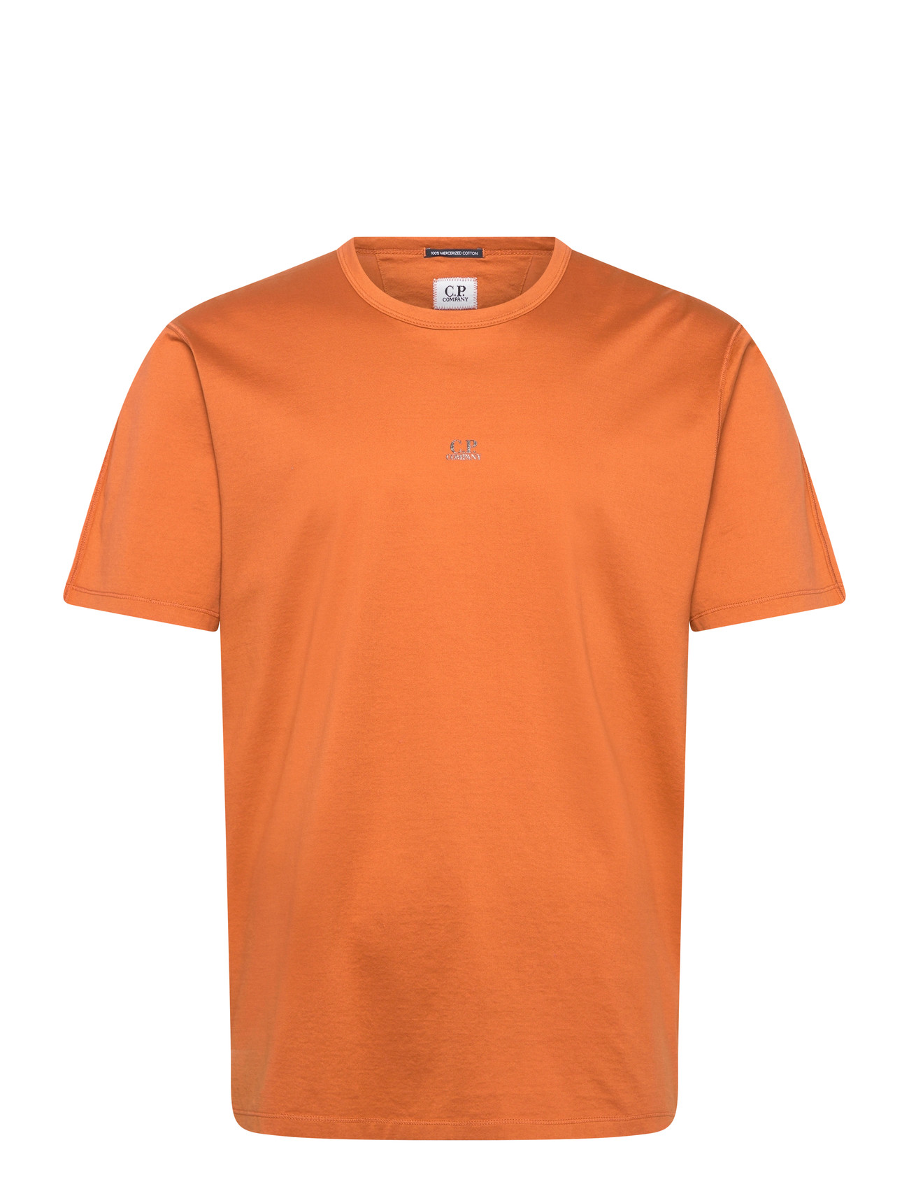 C.P. Company Logo Print T-Shirt, L, Orange, T-Shirts > Kortærmede, Herre
