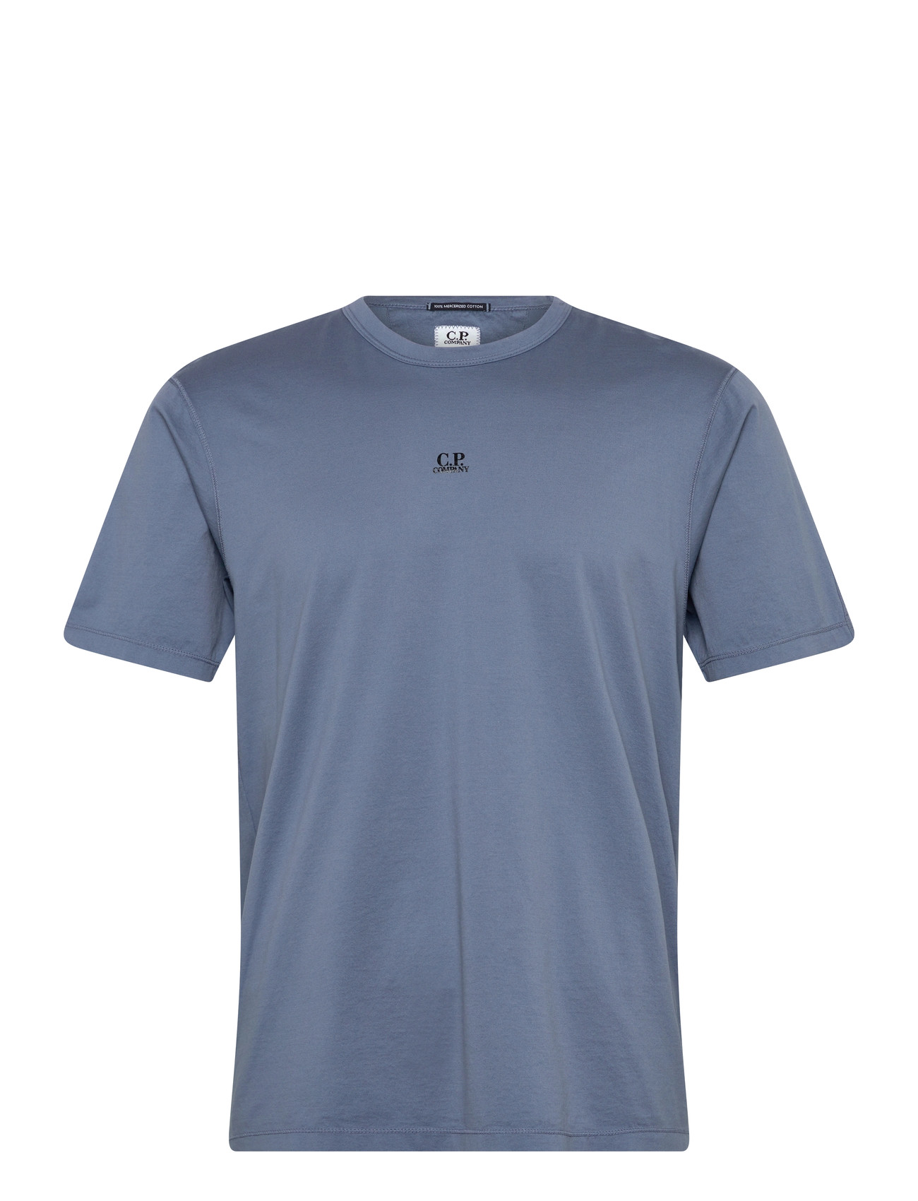 C.P. Company Logo Print T-Shirt, XS, Blue, T-Shirts > Kortærmede, Herre