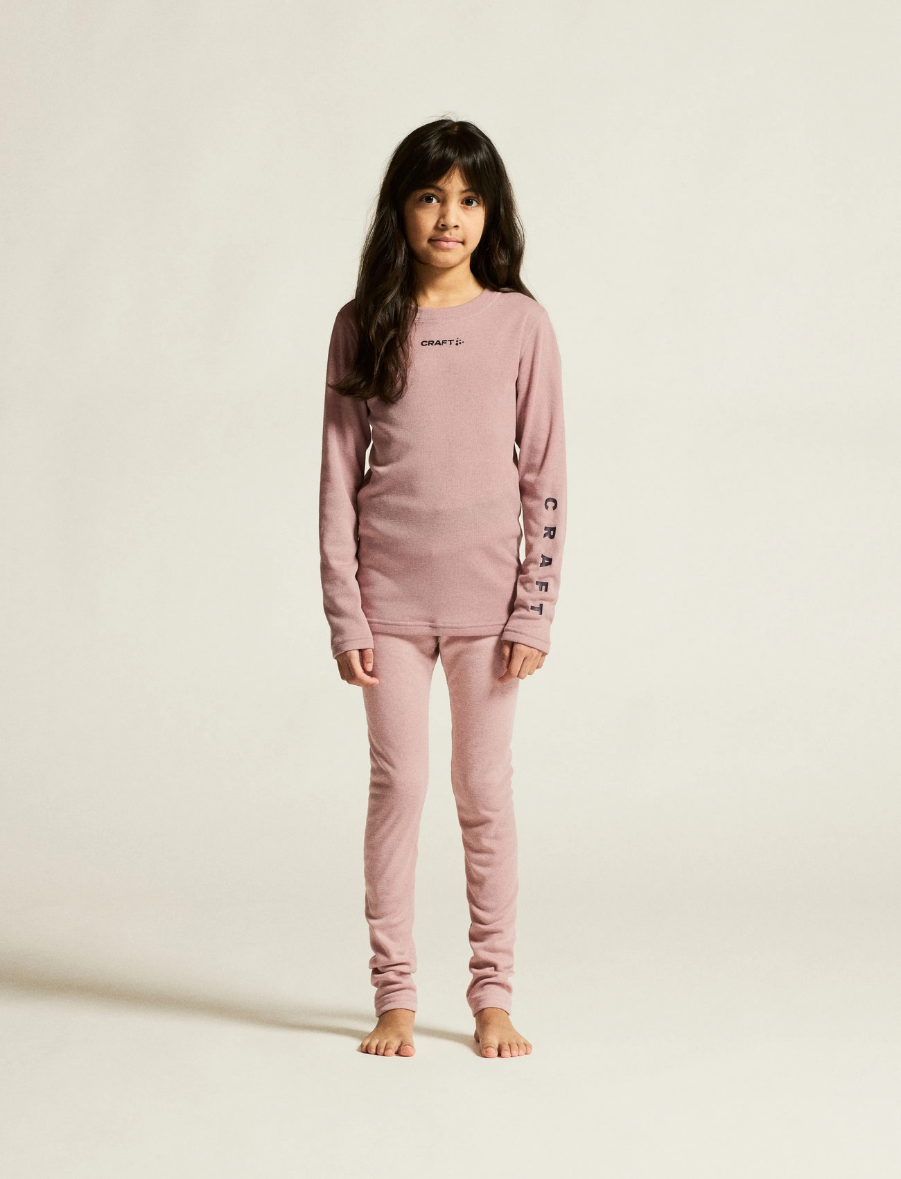 Craft Thermal Baselayer Set Jr, 146-152, Pink, Basislag > Baselayer-Sæt, Børn