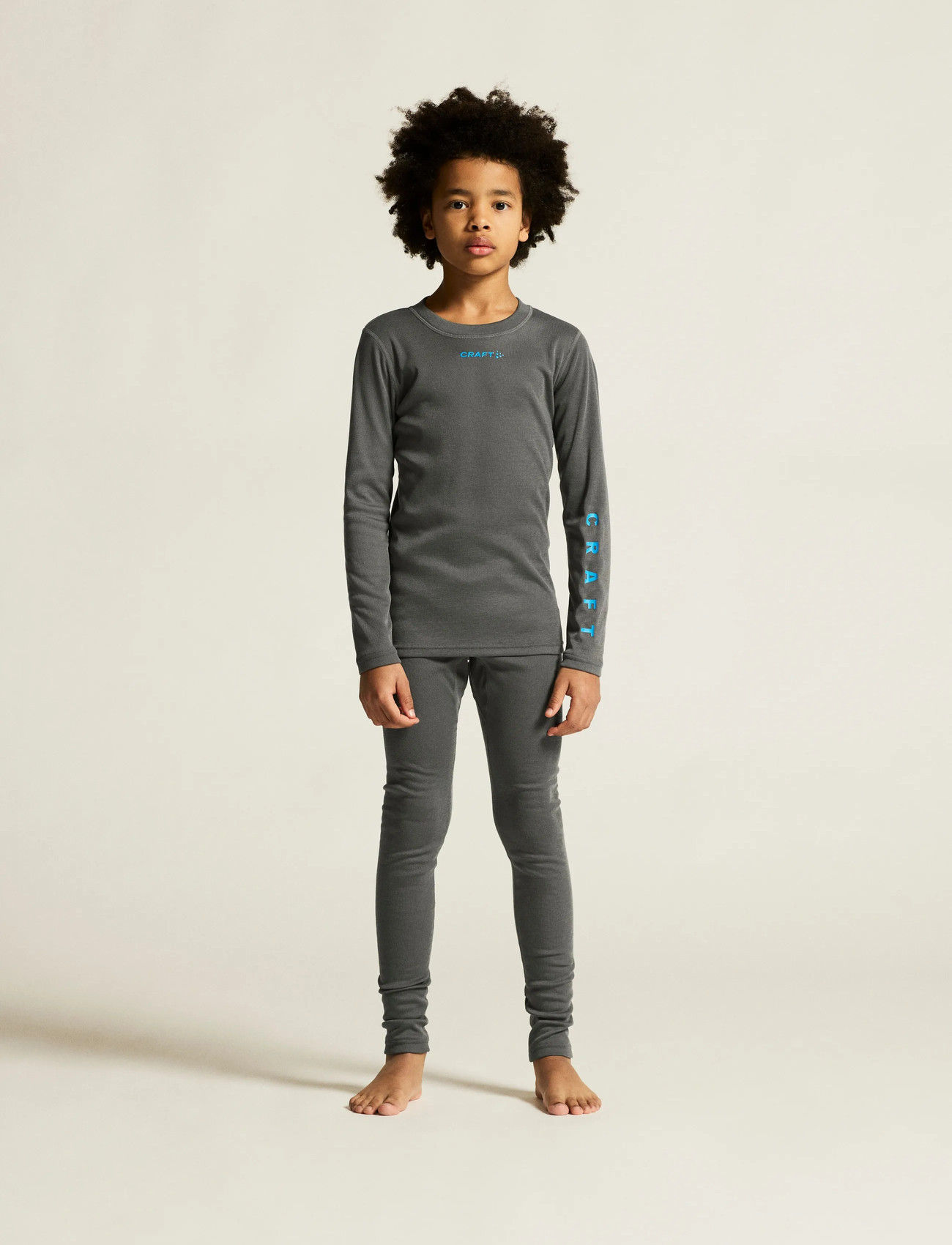 Craft Thermal Baselayer Set Jr, 74-80, Grey, Basislag > Baselayer-Sæt, Børn