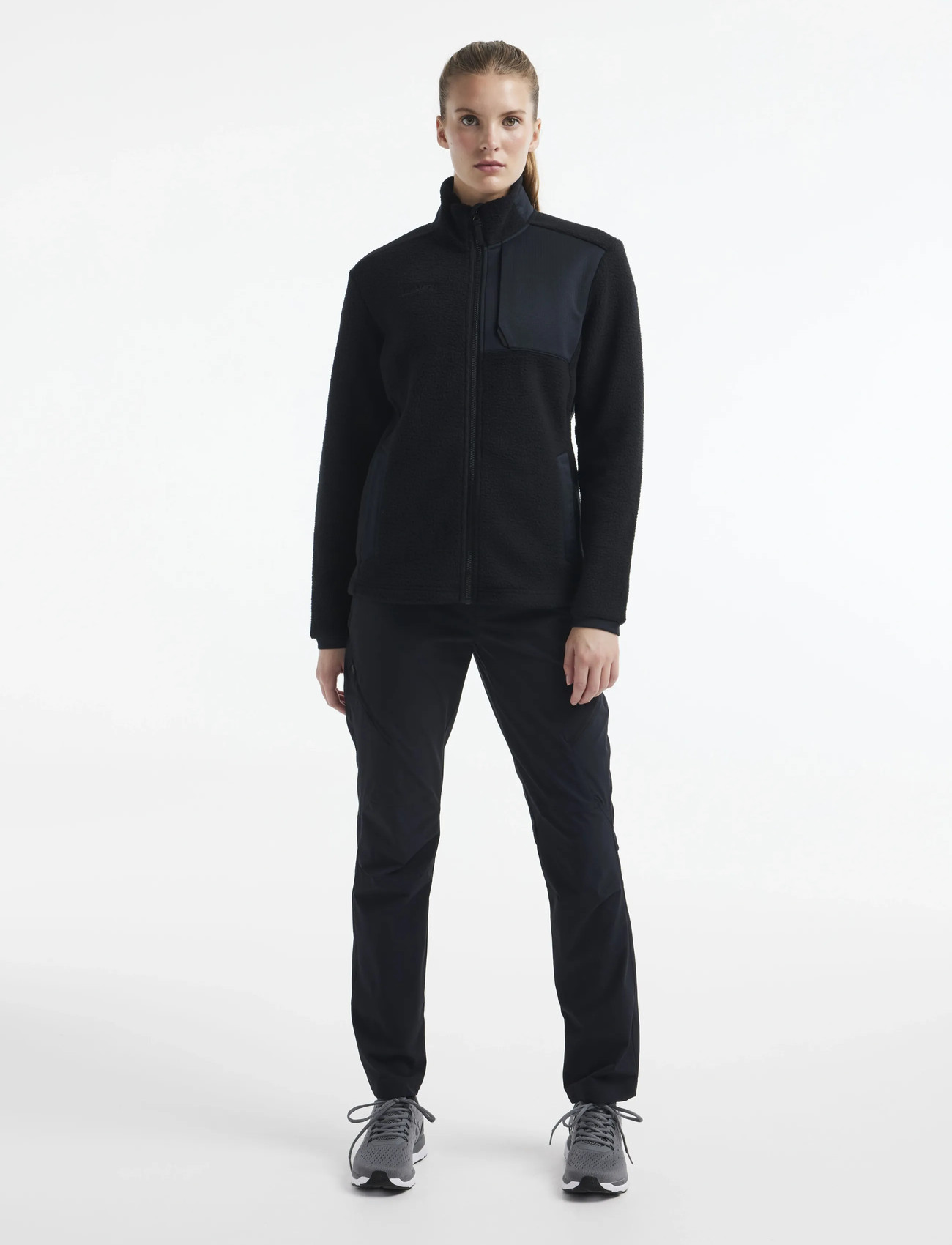 Craft Adv Explore Pile Fleece Jacket W, XL, Black, Sweatshirts & Hættetrøjer > Fleeces & Midlayers, Dame