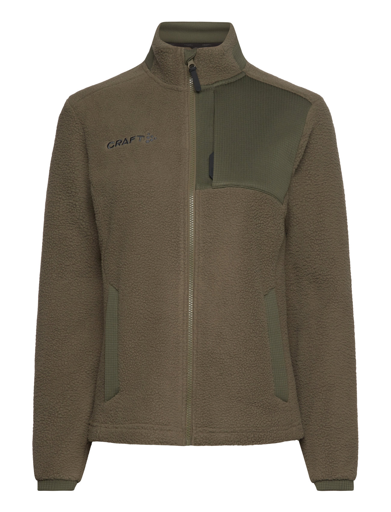 Adv Explore Pile Fleece Jacket W Tops Sweatshirts & Hoodies Fleeces & Midlayers Green Craft