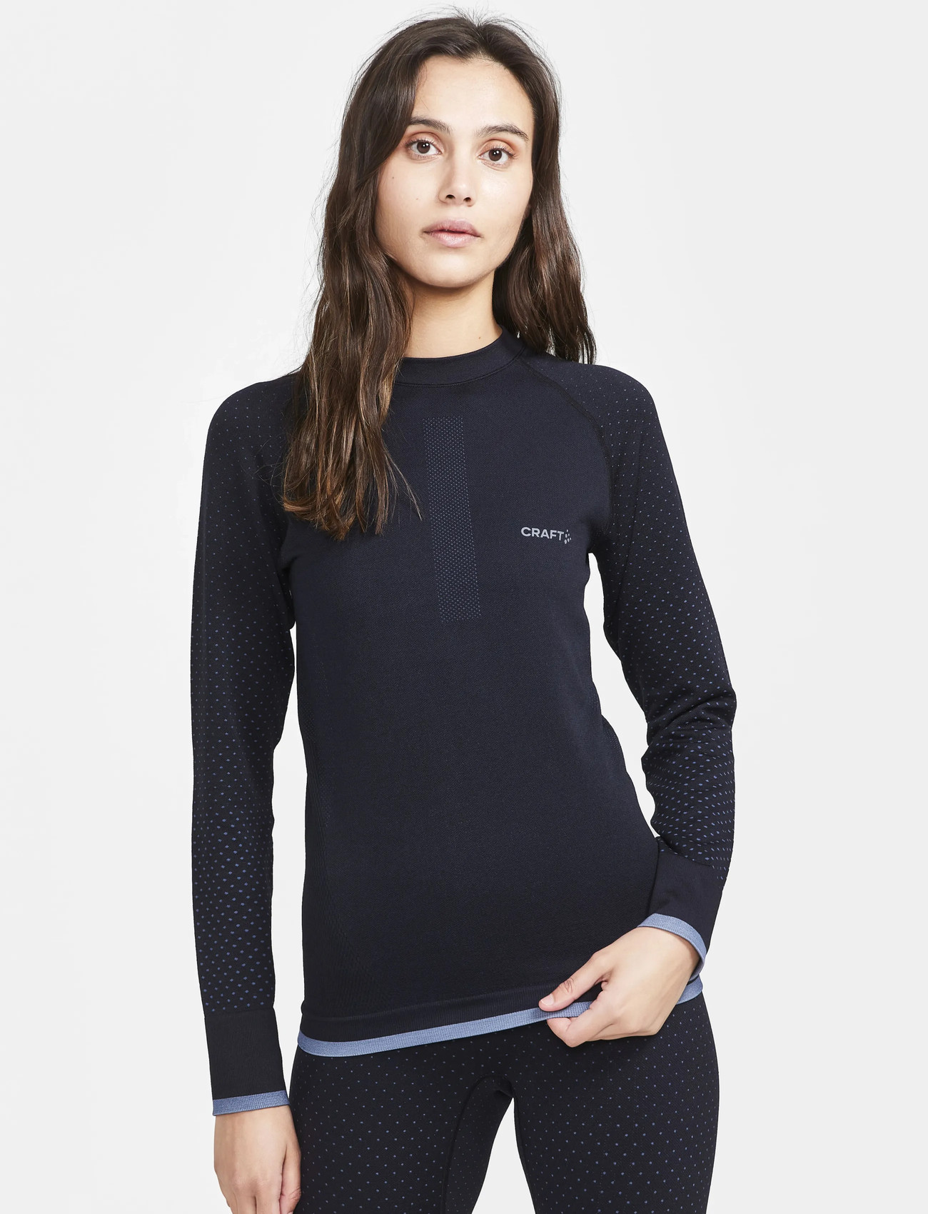 Craft Warm Intensity Ls W, XL, Black, Overdele > Overdele Til Basislag, Dame
