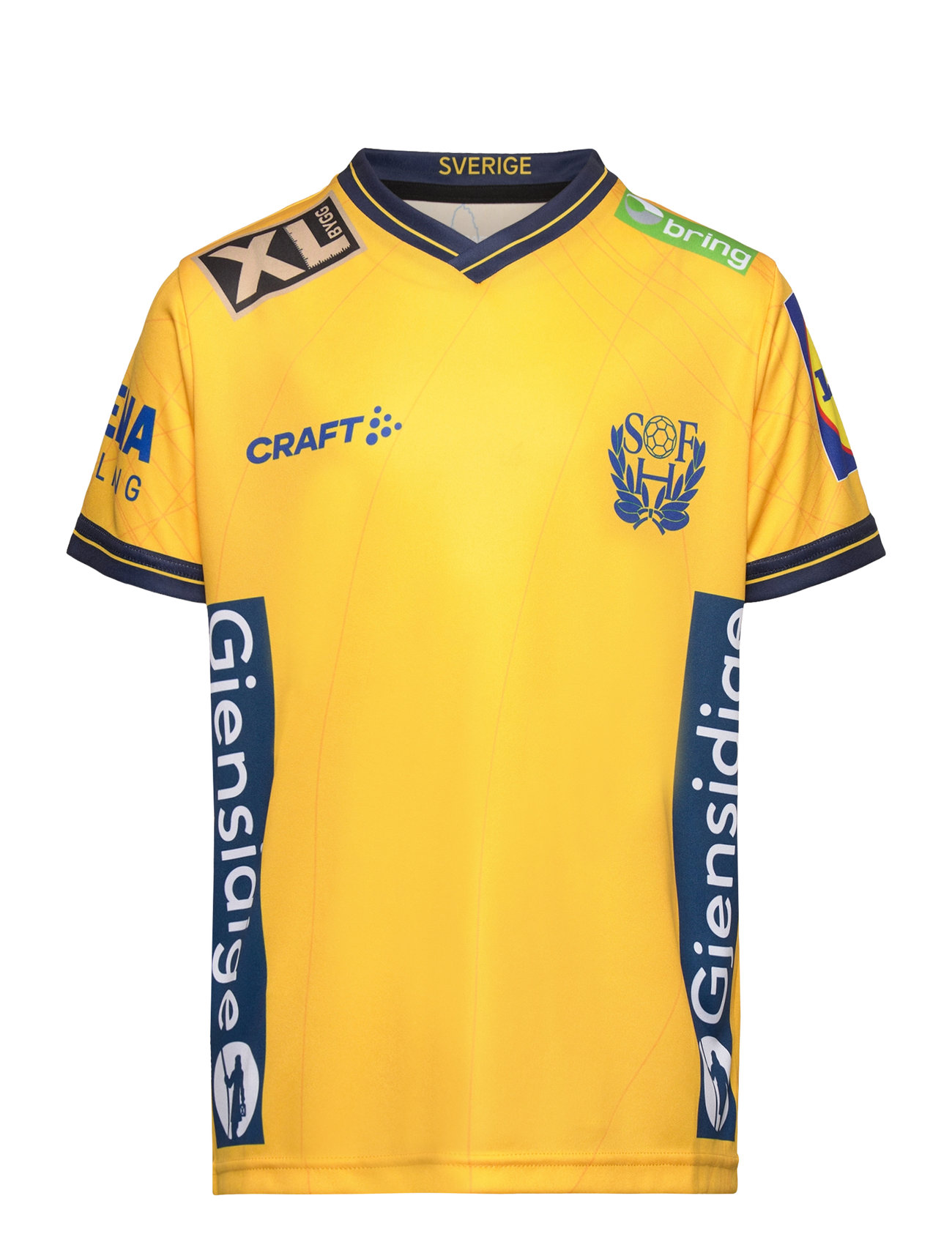 Sweden Handball Replica Tee Jr Sport T-Kortærmet Skjorte Yellow Craft