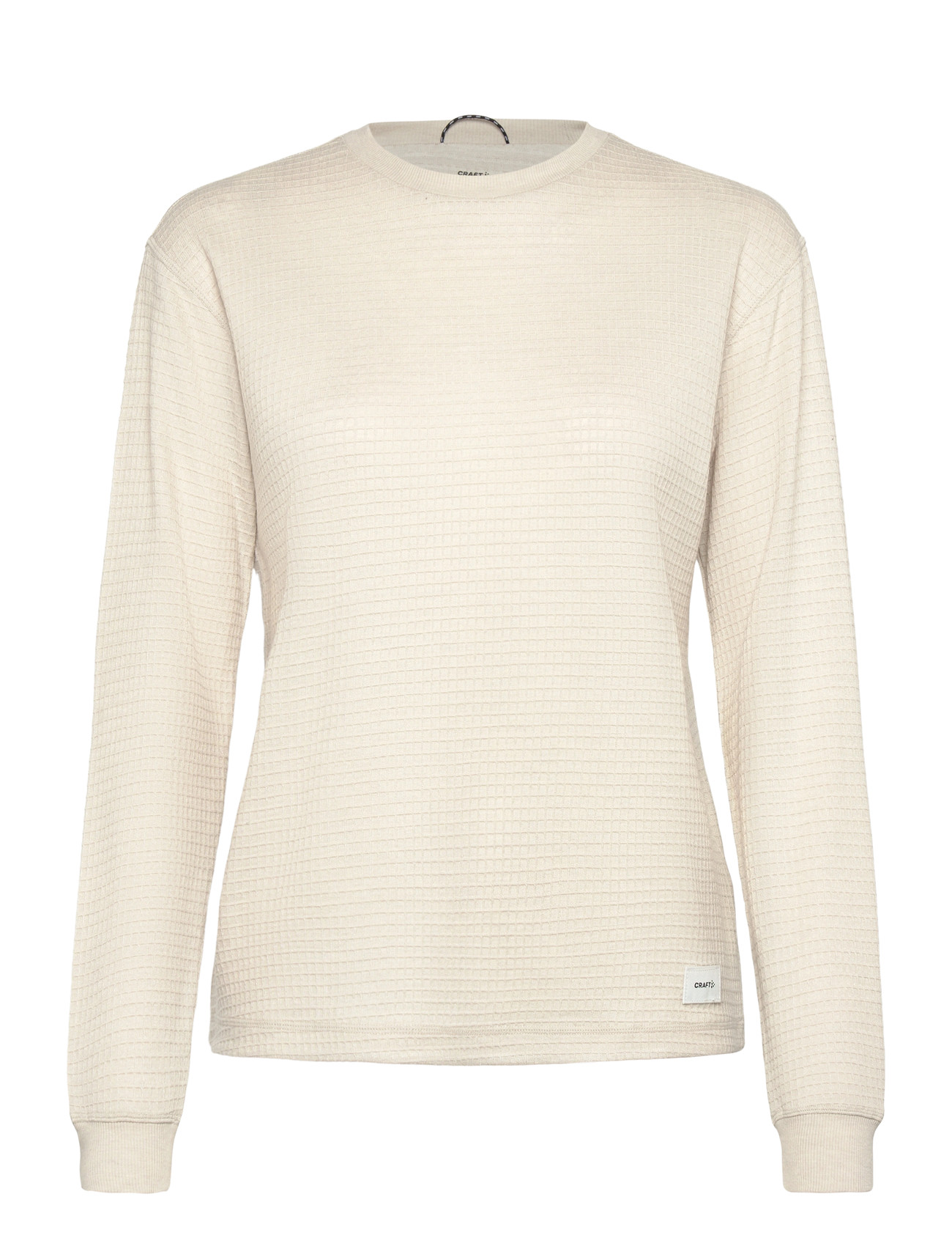 Craft Wool Waffle Rn W, XS, Cream, Sport Base Layers > Sport Base Layer Overdele, Dame