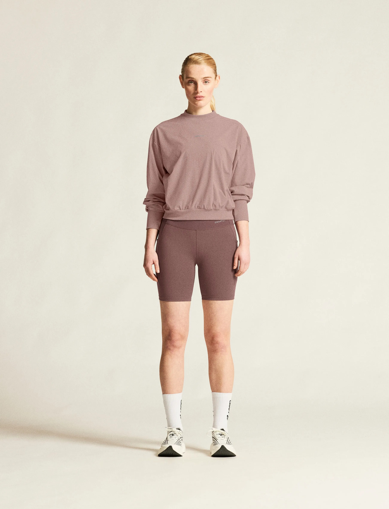 Craft Essence Short Tights 3 W, S, Purple, Sportsbukser > Sportstræningsbukser, Dame