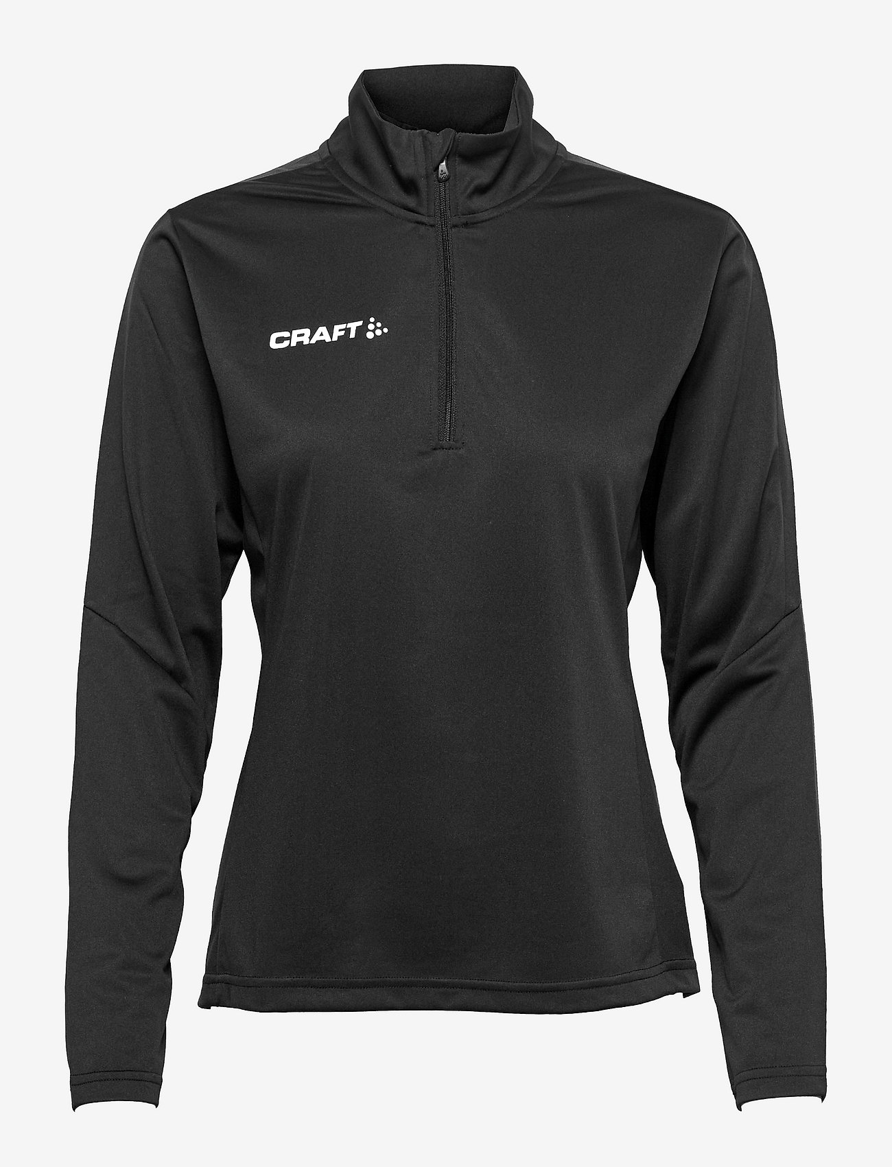 Craft - Progress Halfzip LS Tee W - sweatshirts - black - 0