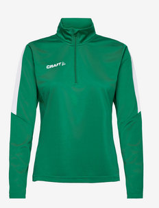 Progress Halfzip LS Tee W - sporta džemperi - green