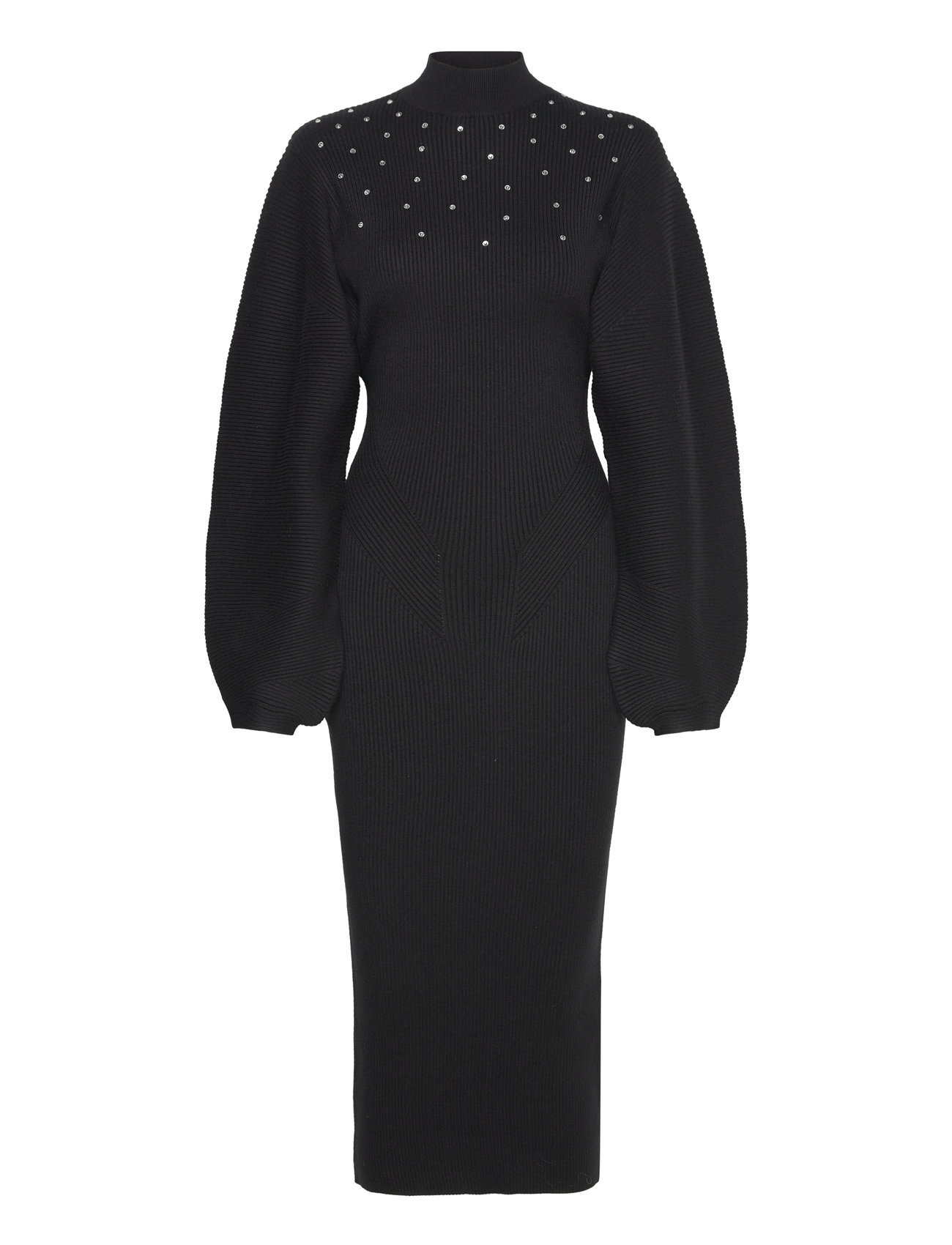 Clairecras Dress Knælang Kjole Black Cras