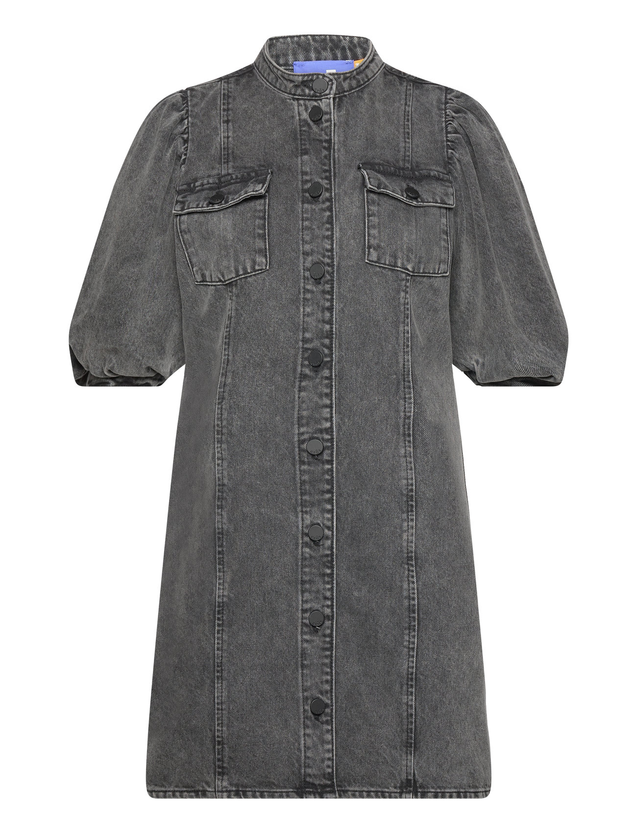 Anniecras Dress Denim Kort Kjole Grey Cras