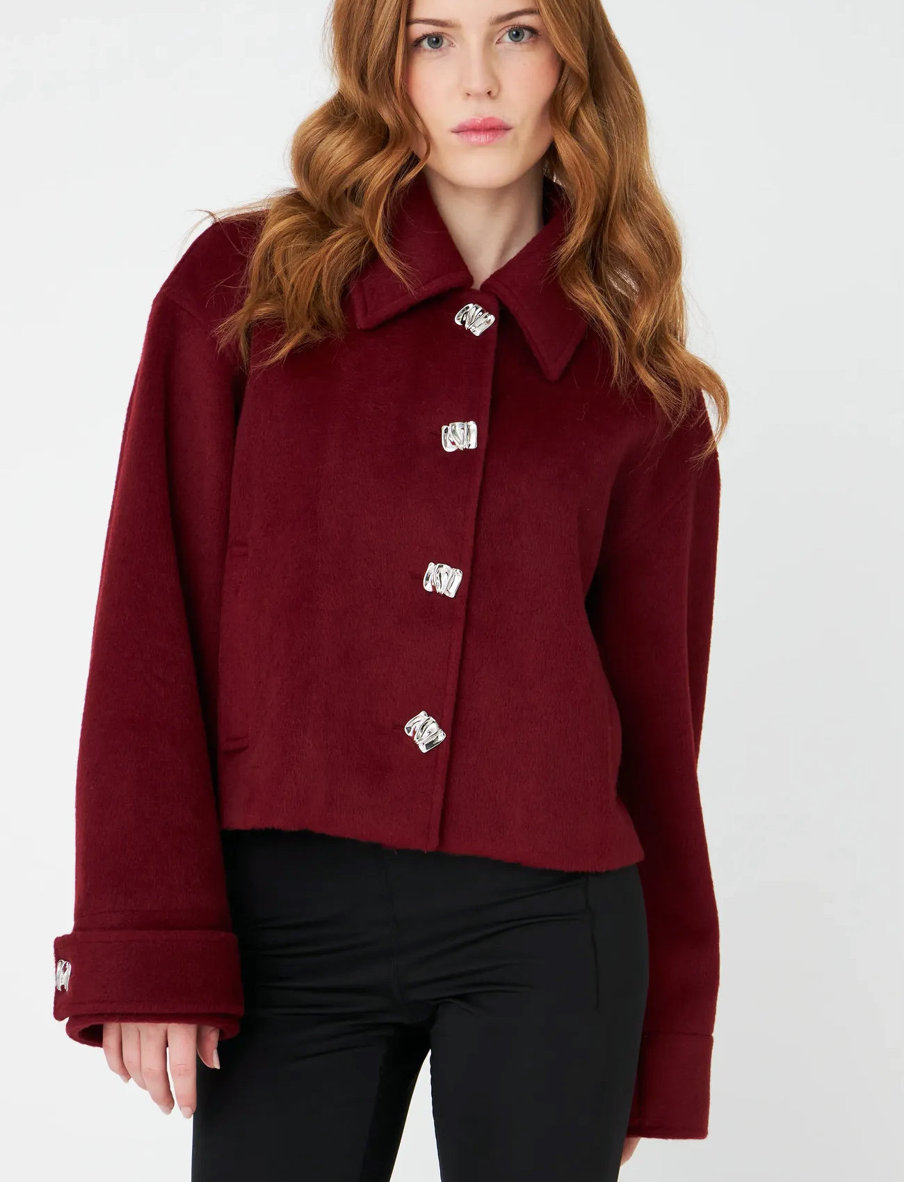 crās Amalinacras Jacket, 34, Burgundy, Jakker > Uldjakker, Dame