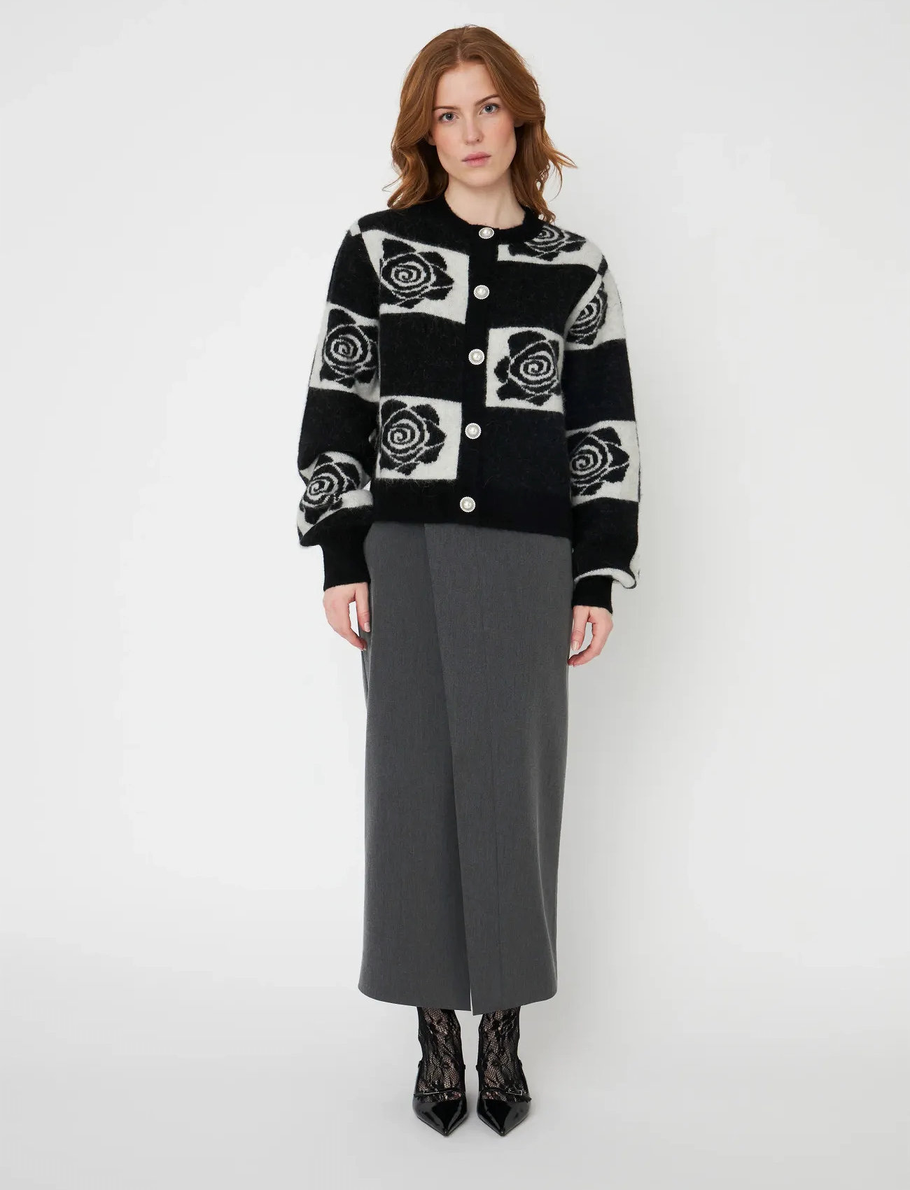 crās Kiacras Cardigan, 38, Black, Strik > Cardigans, Dame