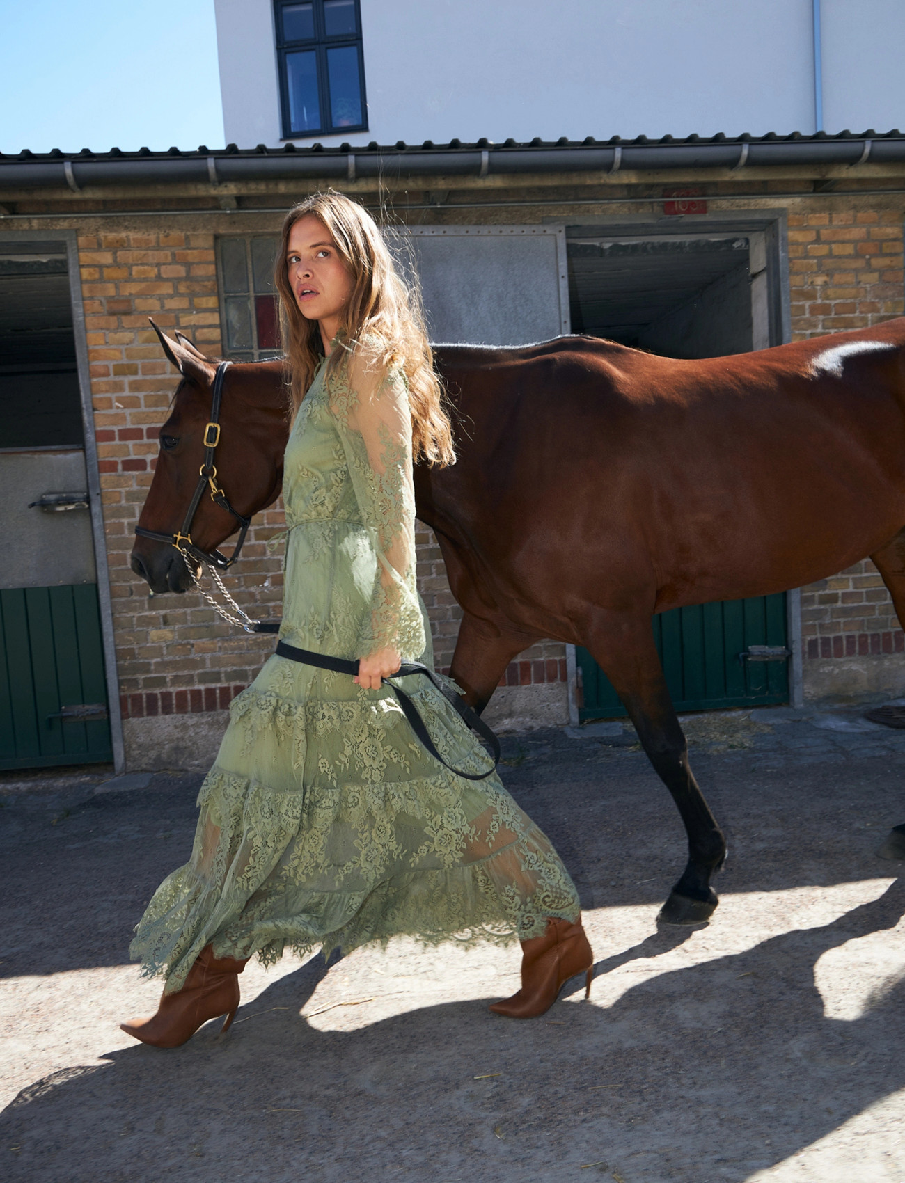 crās Terrycras Dress, 38, Khaki green, Kjoler > Blondekjoler, Dame