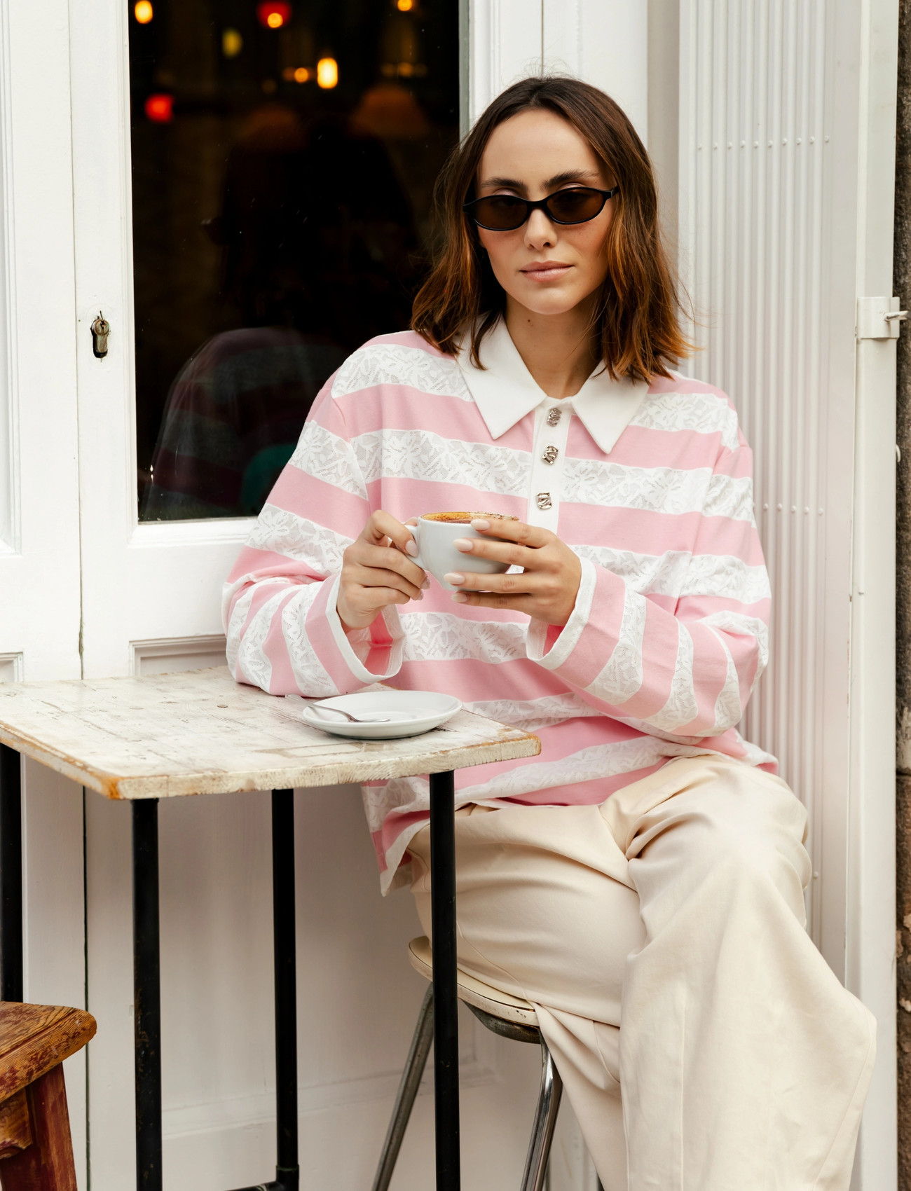 crās Beacras Blouse, 42, Pink, Bluser > Langærmede, Dame