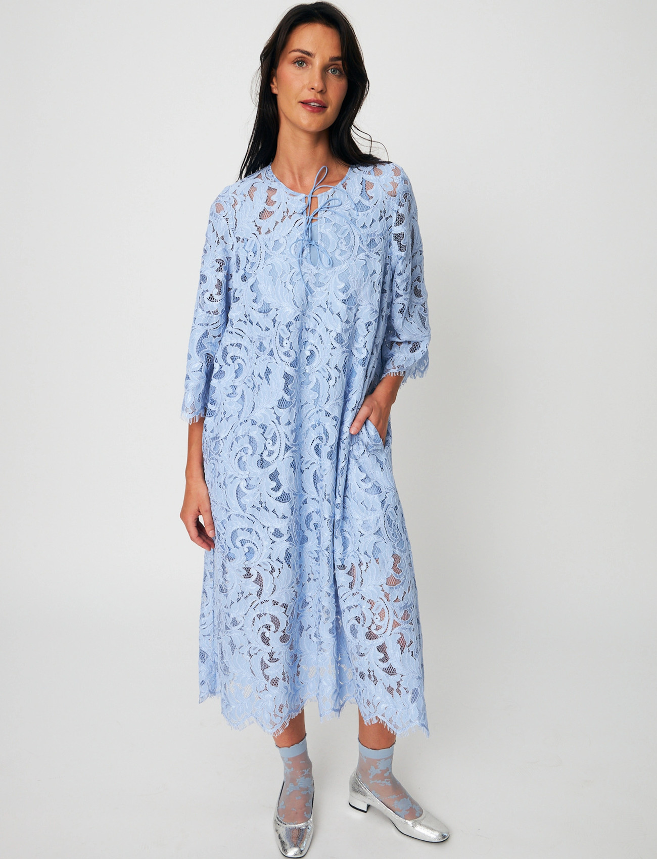 crās Beckiecras Dress, 34, Blue, Kjoler > Knælange Og Midi, Dame