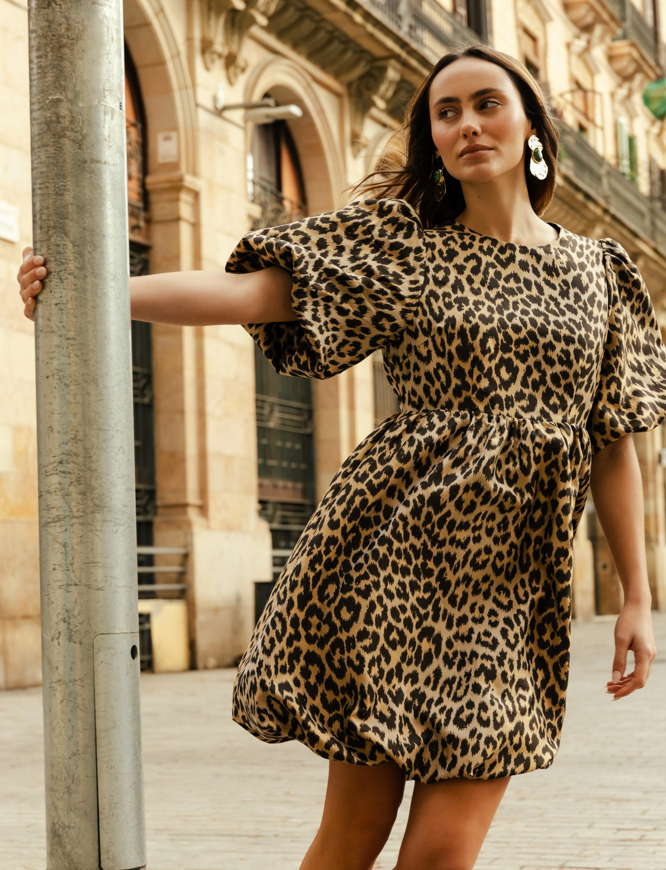 crās Jamillacras Dress, 36, Brown, Kjoler > Kort Kjole, Dame