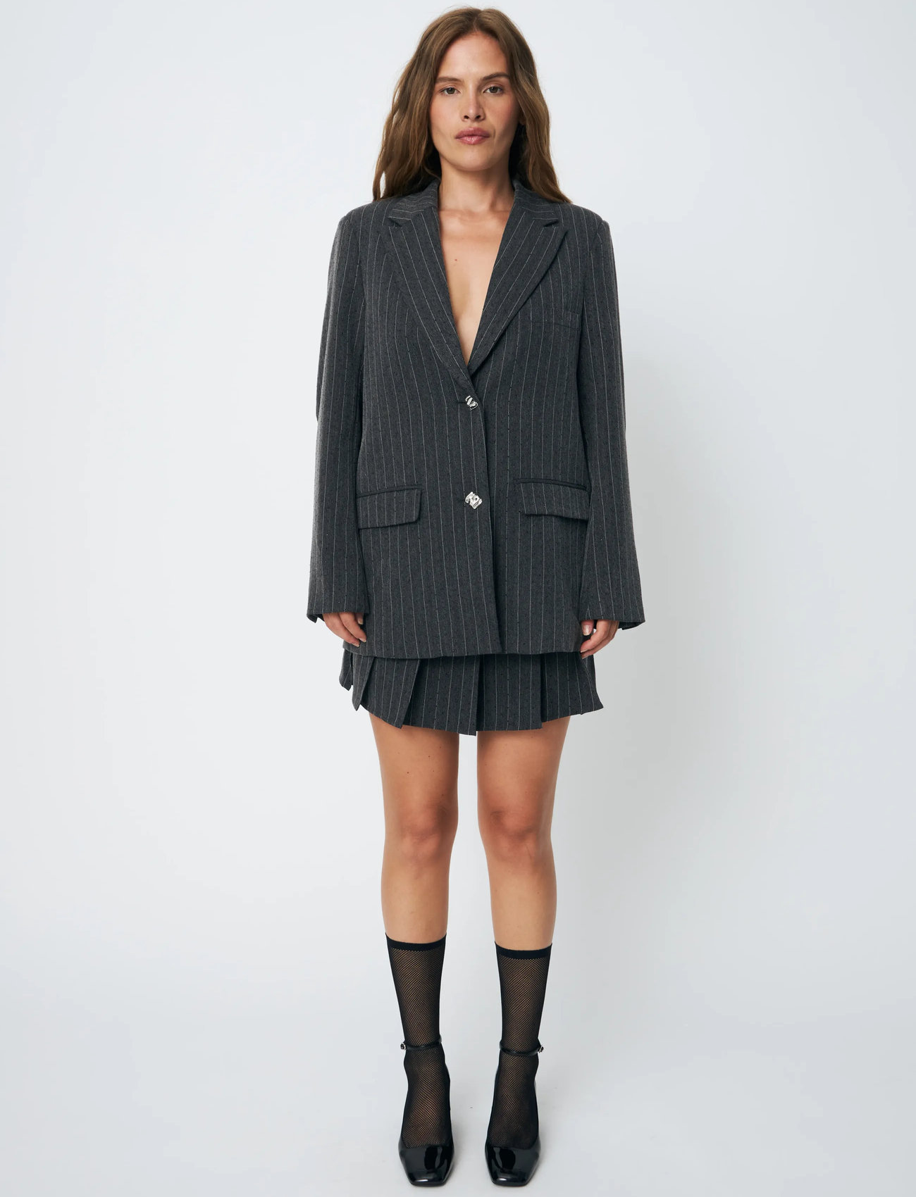 crās Dianacras Blazer, 44, Grey, Blazere > Enkeltradede Blazere, Dame