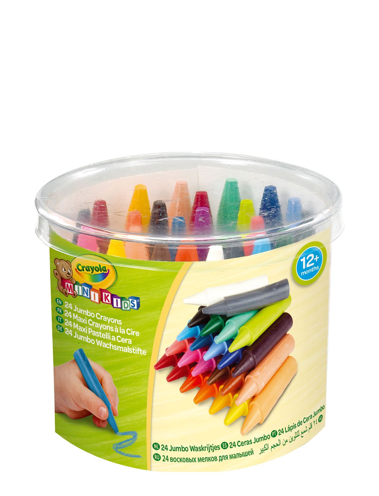 Crayola 24 Mini Kids Jumbo Crayons Toys Creativity Drawing & Crafts Drawing Coloured Pencils Multi/patterned Crayola