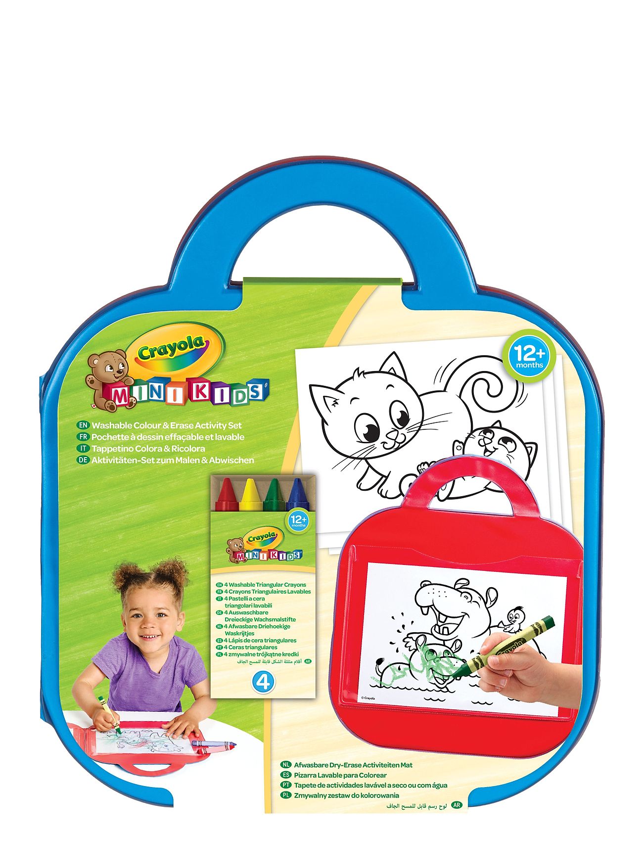 Crayola Crayola Mini Kids Dry Erase Mat Multi/patterned