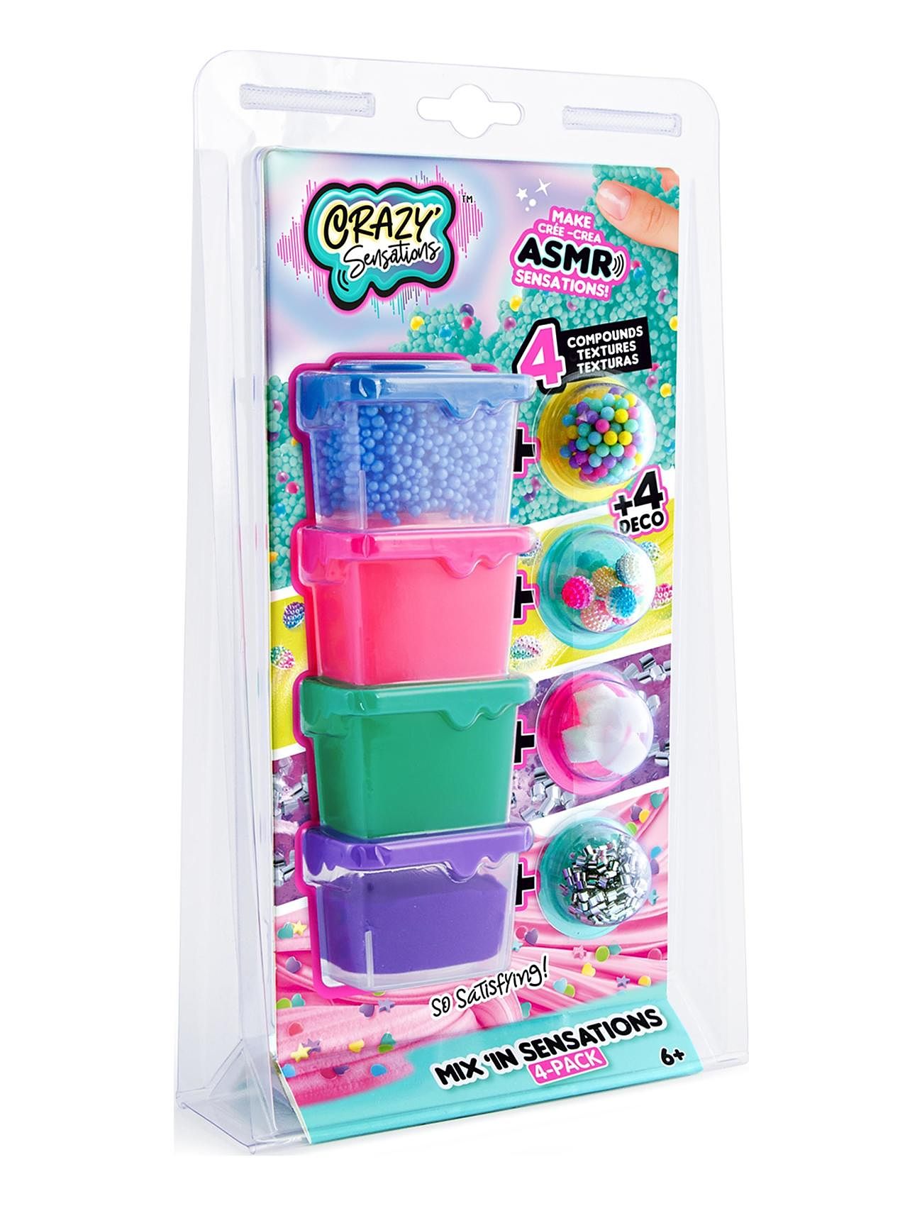 Crazy Sensations Mixin Sensations 4 Pack Toys Creativity Drawing & Crafts Craft Slime Multi/patterned Crazy Sensations