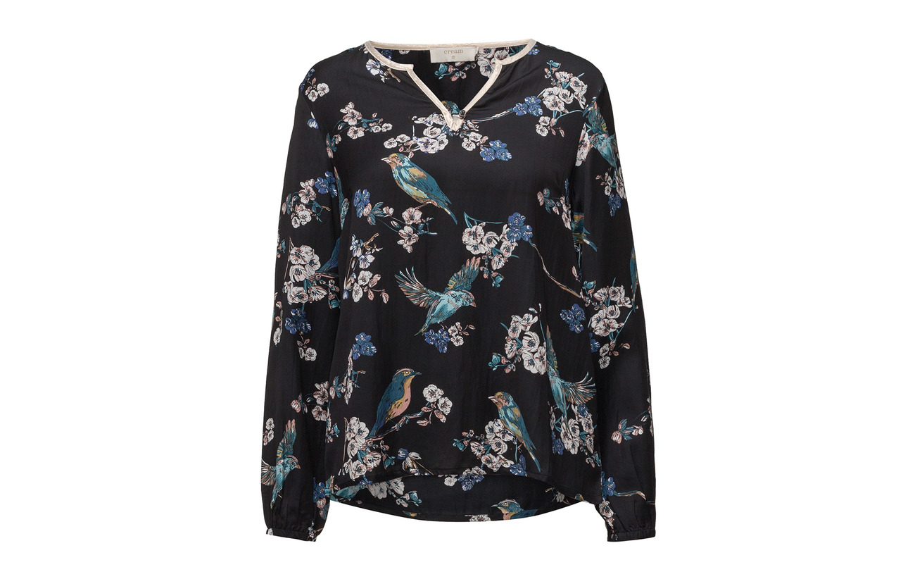 Blouse 100 Black Jet Cream Viscose Margot ZBqYZwv