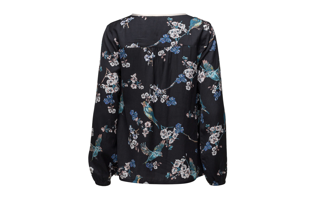 Blouse 100 Black Jet Cream Viscose Margot ZBqYZwv