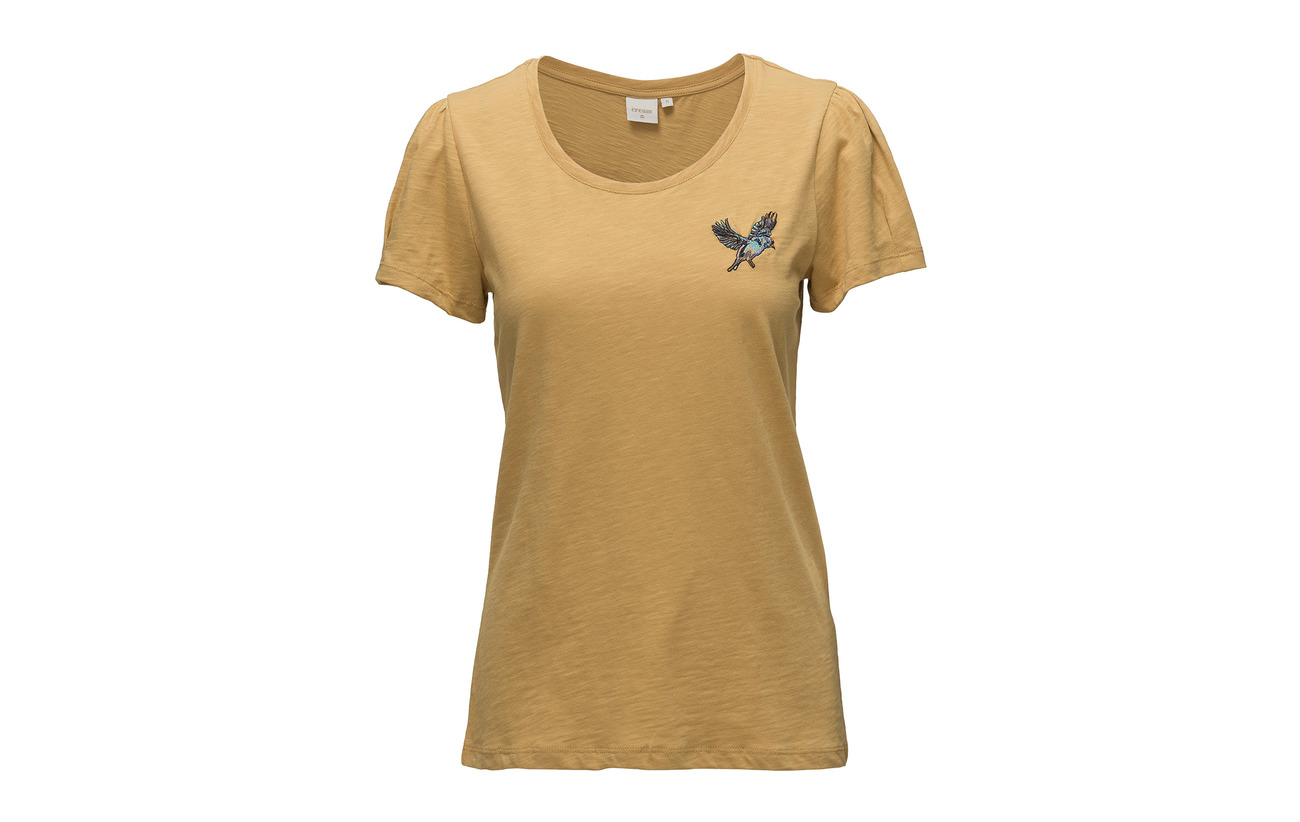 100 Gold Cream T shirt Bree Amber Coton xwqUqXH