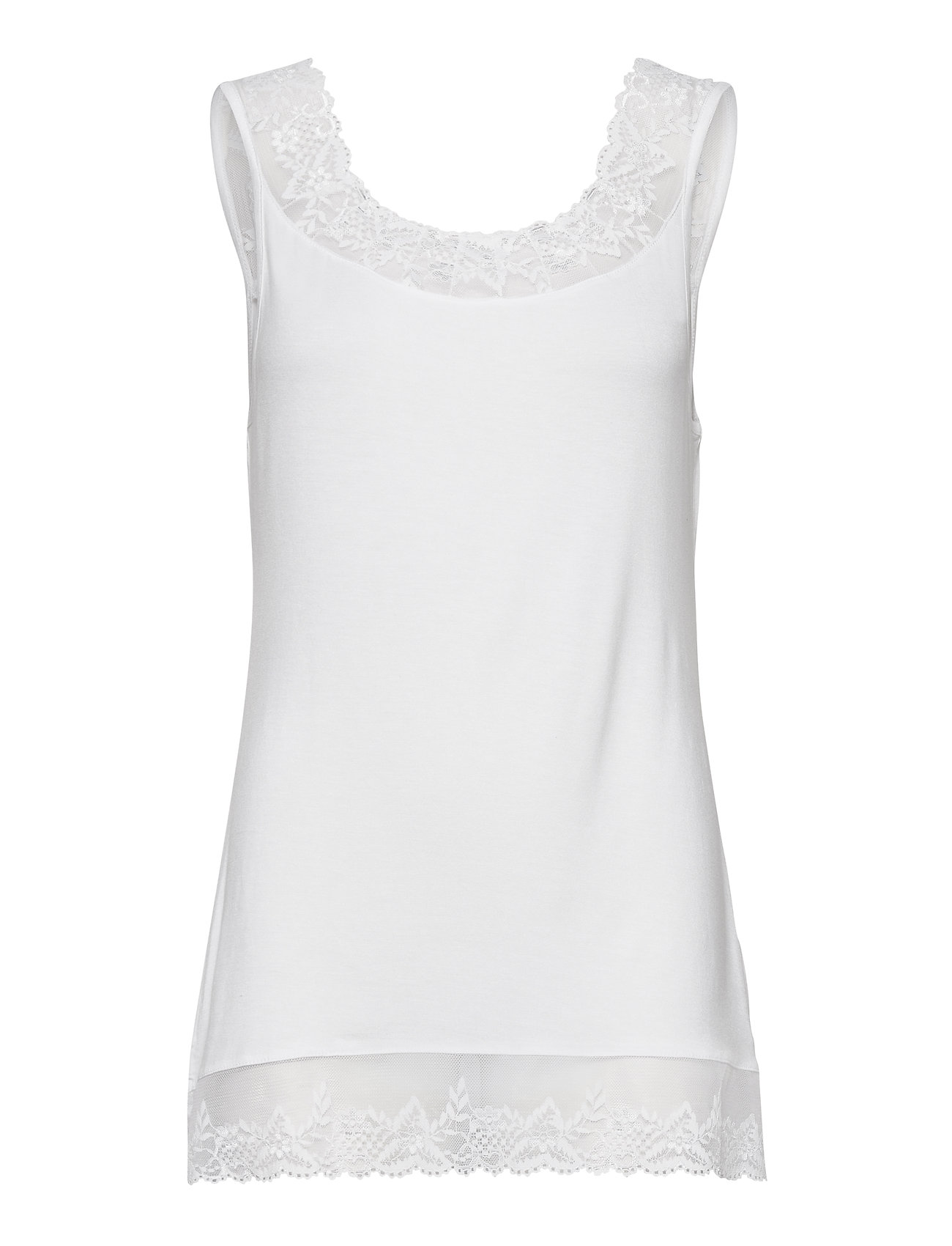 Florence Top T-shirts & Tops Sleeveless Valkoinen Cream