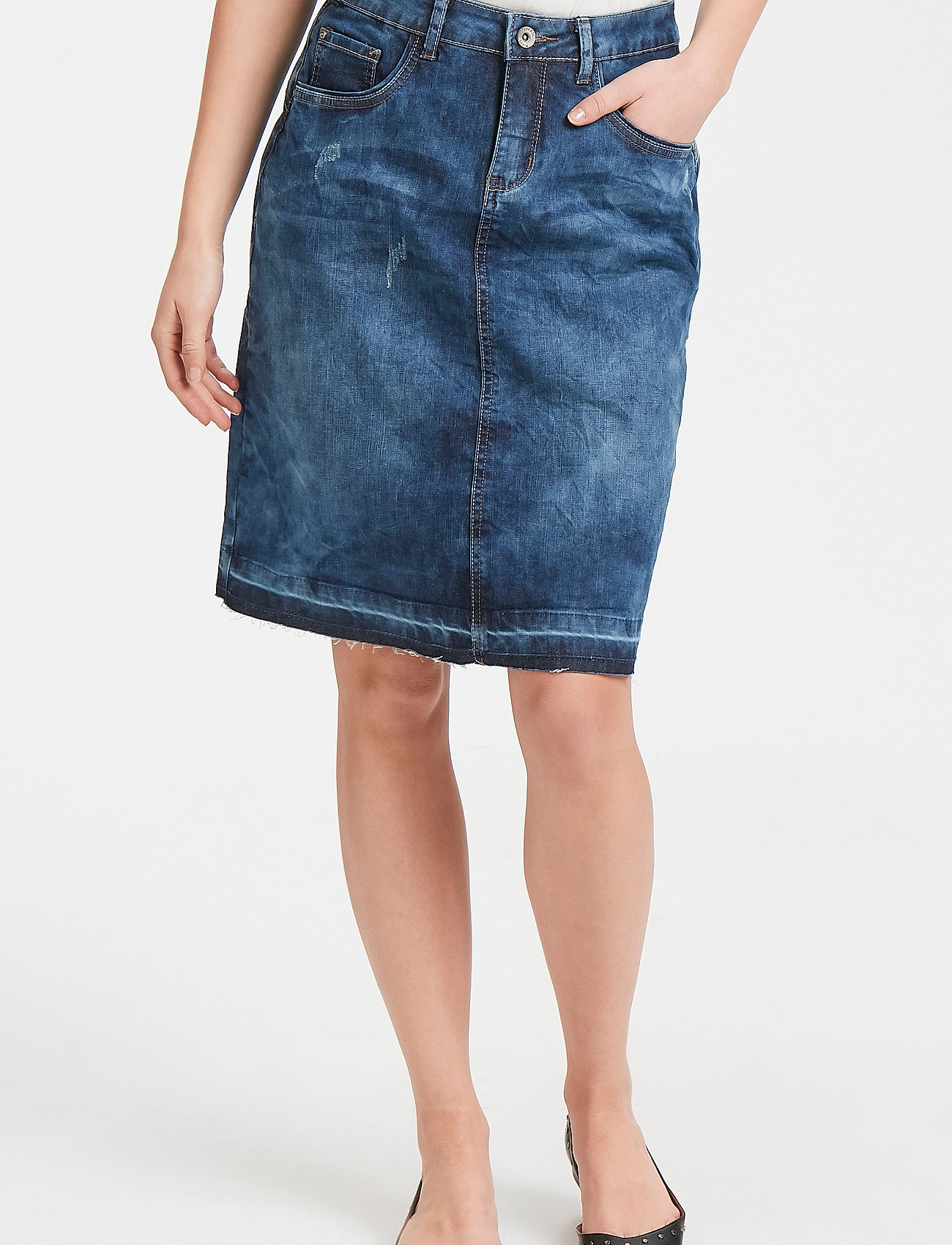 Max Mara Weekend - Blue denim skirt with a frayed effect FINALE buy at  Symbol