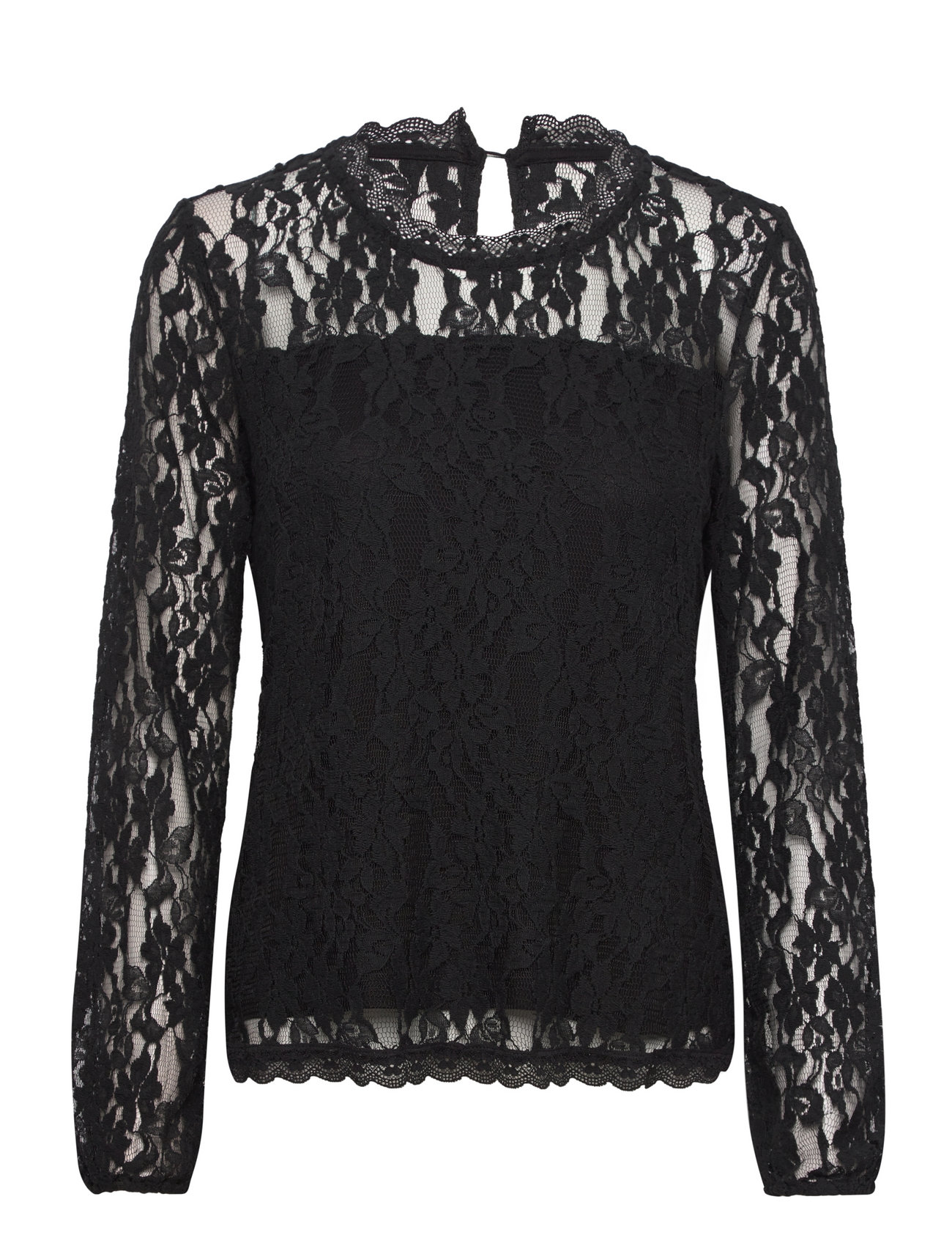 Crkit Lace Ls Blouse Black Cream