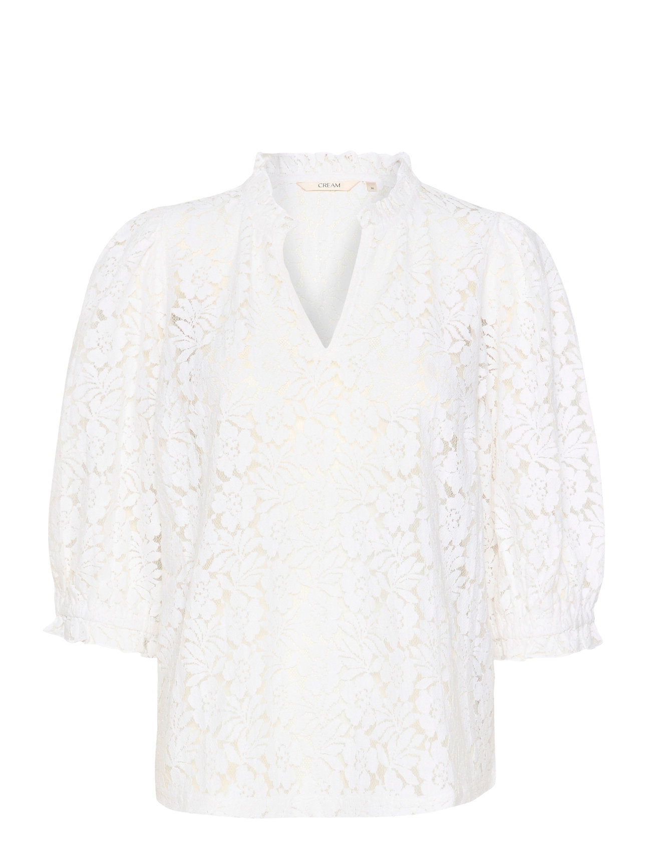 Crkaspis Lace Blouse White Cream