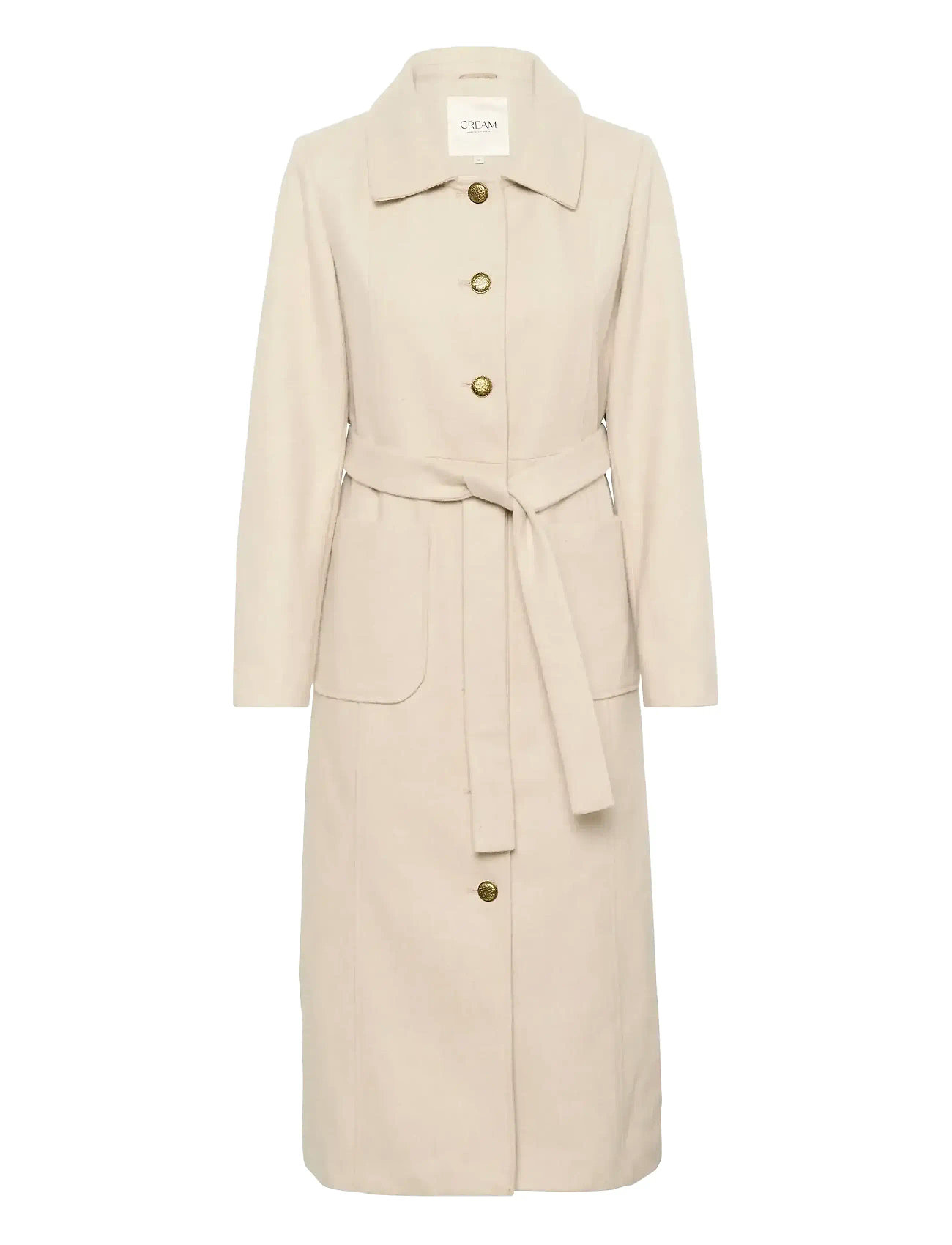 CREAM Crclara Long Mantel Cream - 46 - Damen
