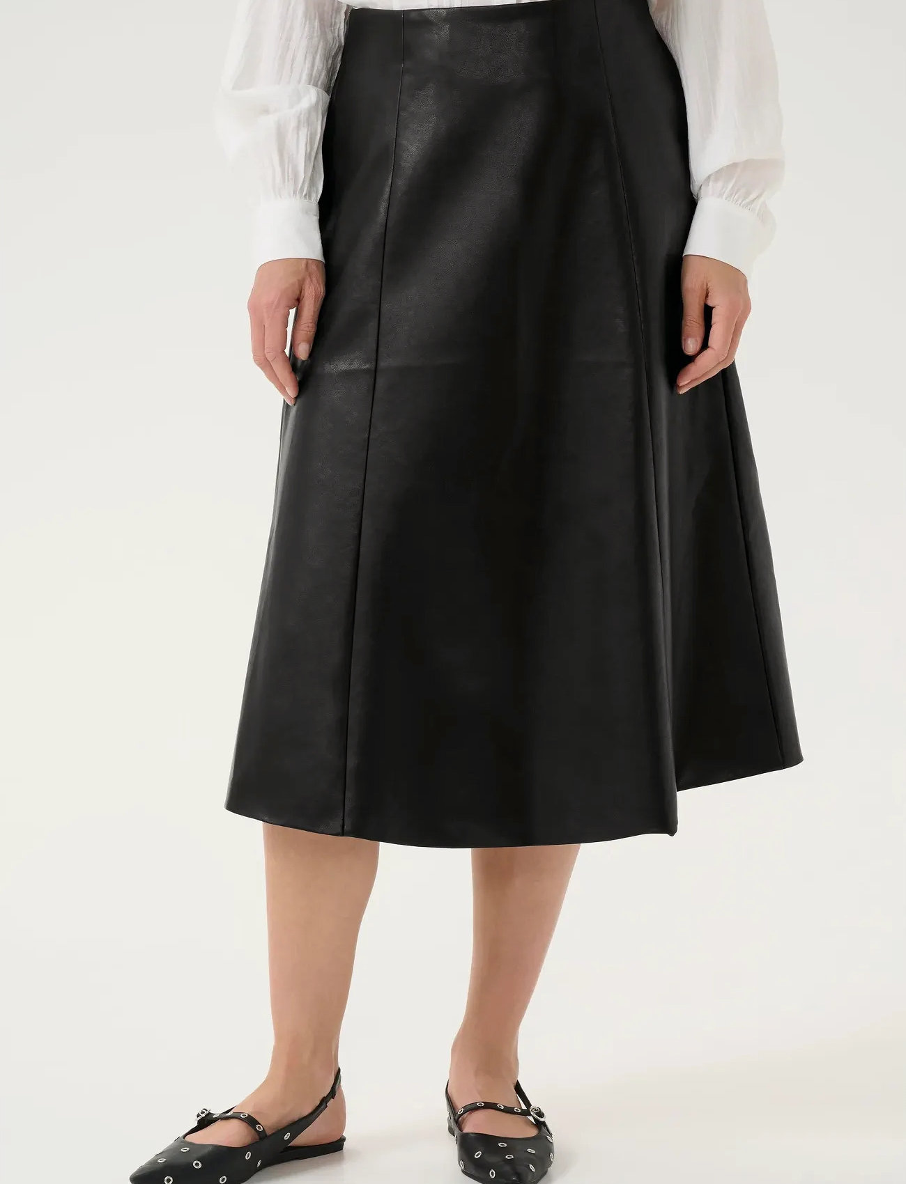 Cream Crpaloma Skirt, 46, Black, Nederdele > Knælange Og Midi Nederdele, Dame