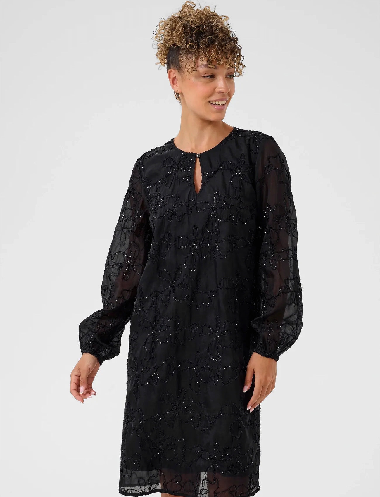 Cream Cringa Dress, 38, Black, Kjoler > Knælange Og Midi, Dame