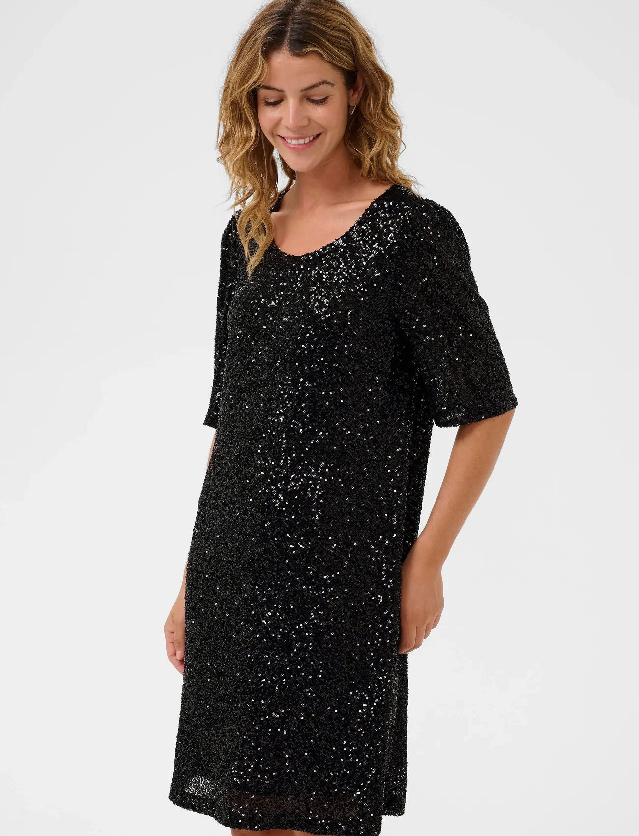 Cream Crdiddi Dress, L, Black, Kjoler > Kort Kjole, Dame