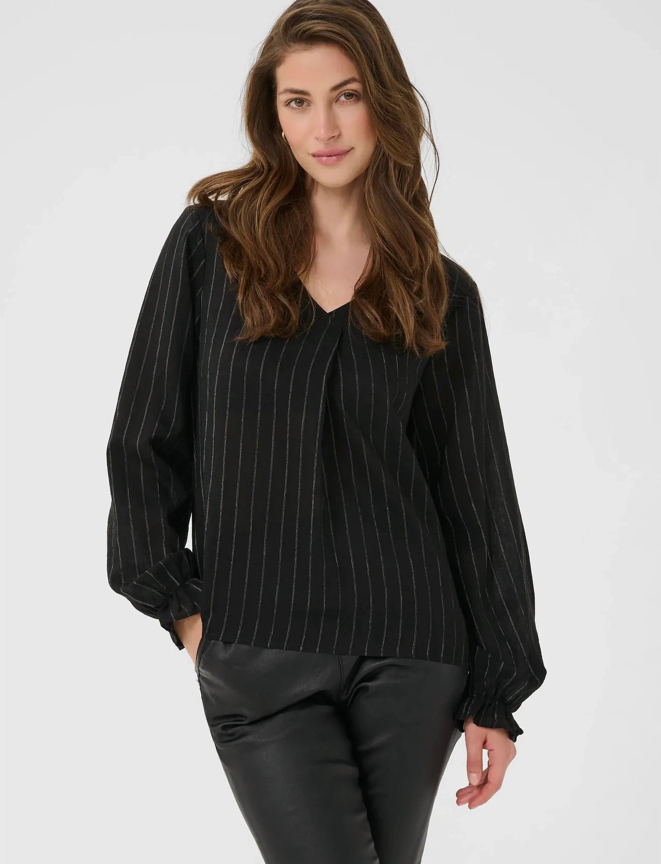 Cream Crbetina Blouse, 46, Black, Bluser > Langærmede, Dame