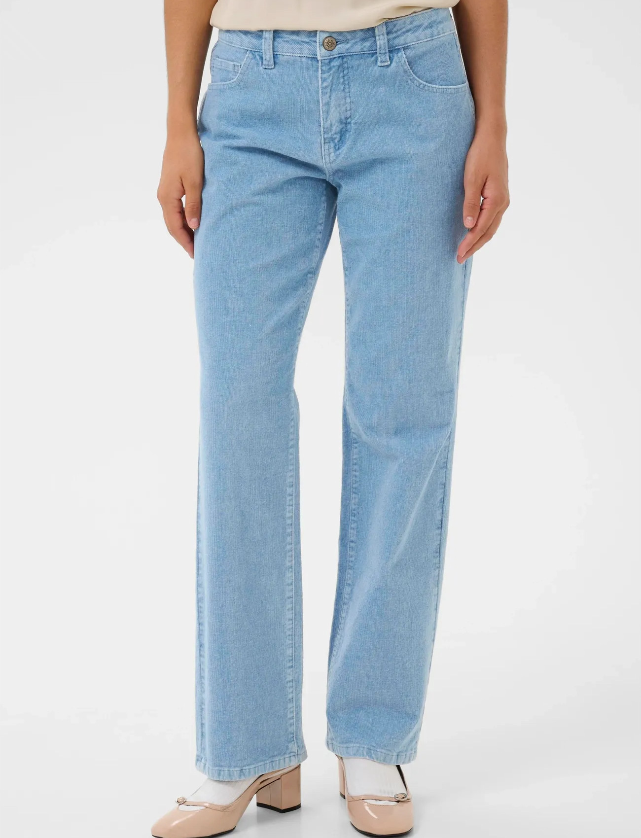 Cream Crrafael Corduroy Pant, 36 x 32, Blue, Jeans > Lige-Almindelige, Dame