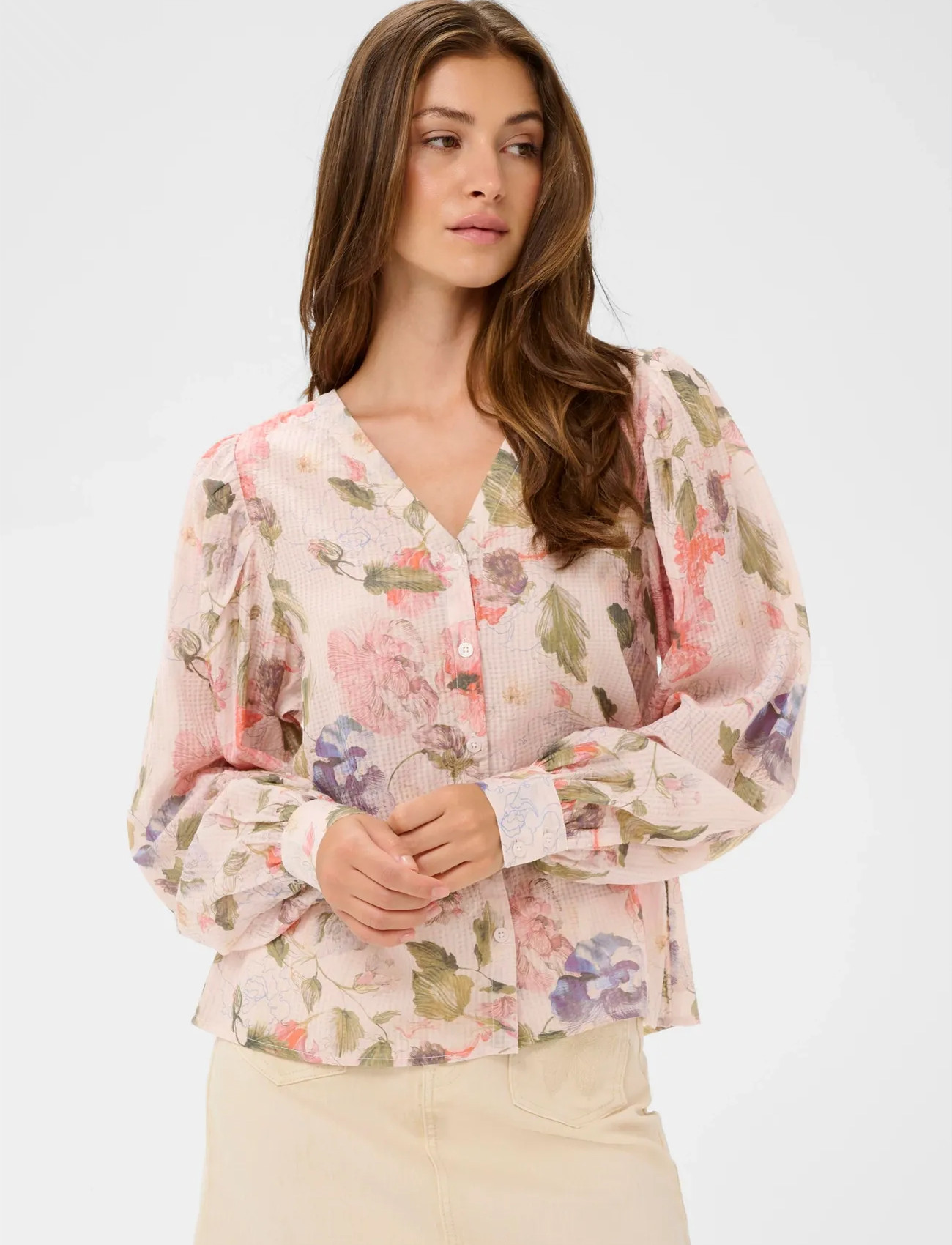 Cream Crlucia Blouse, 44, Multi/patterned, Bluser > Langærmede, Dame