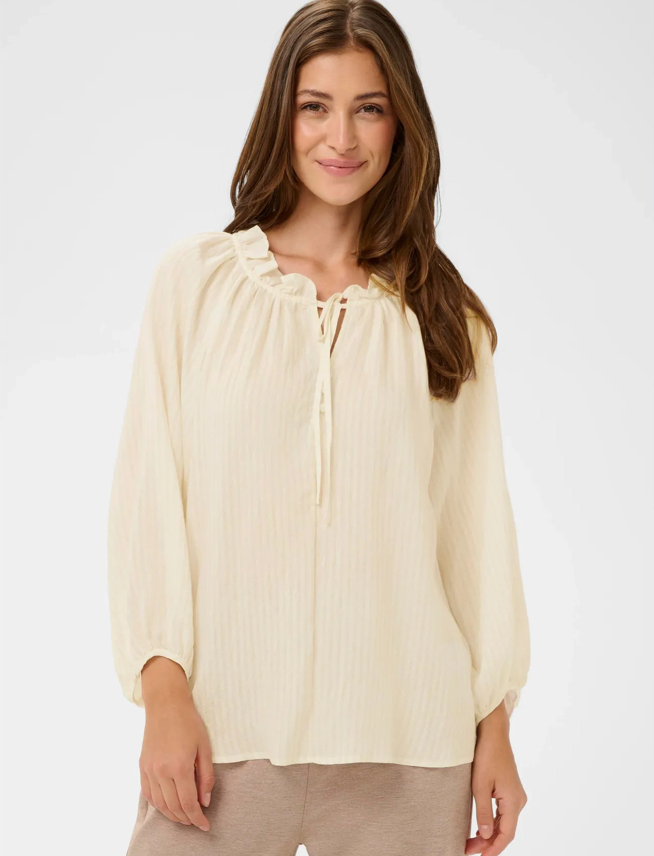 Cream Croma Blouse, 42, Cream, Bluser > Langærmede, Dame
