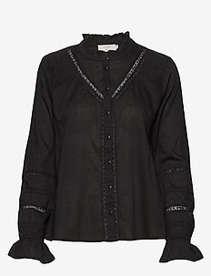 Cream | Bluser | Stort utvalg av de seneste nyhetene | Pitch black Nila Shirt Cream Bluser - Dameklær er billig