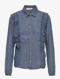 CRManny Denim Shirt - denimskjorter - soft blue denim