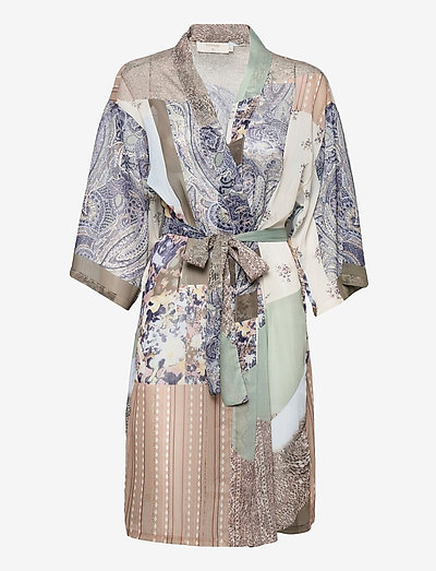 CRDanica Patchwork Kimono - tuniki - desert sage patchwork