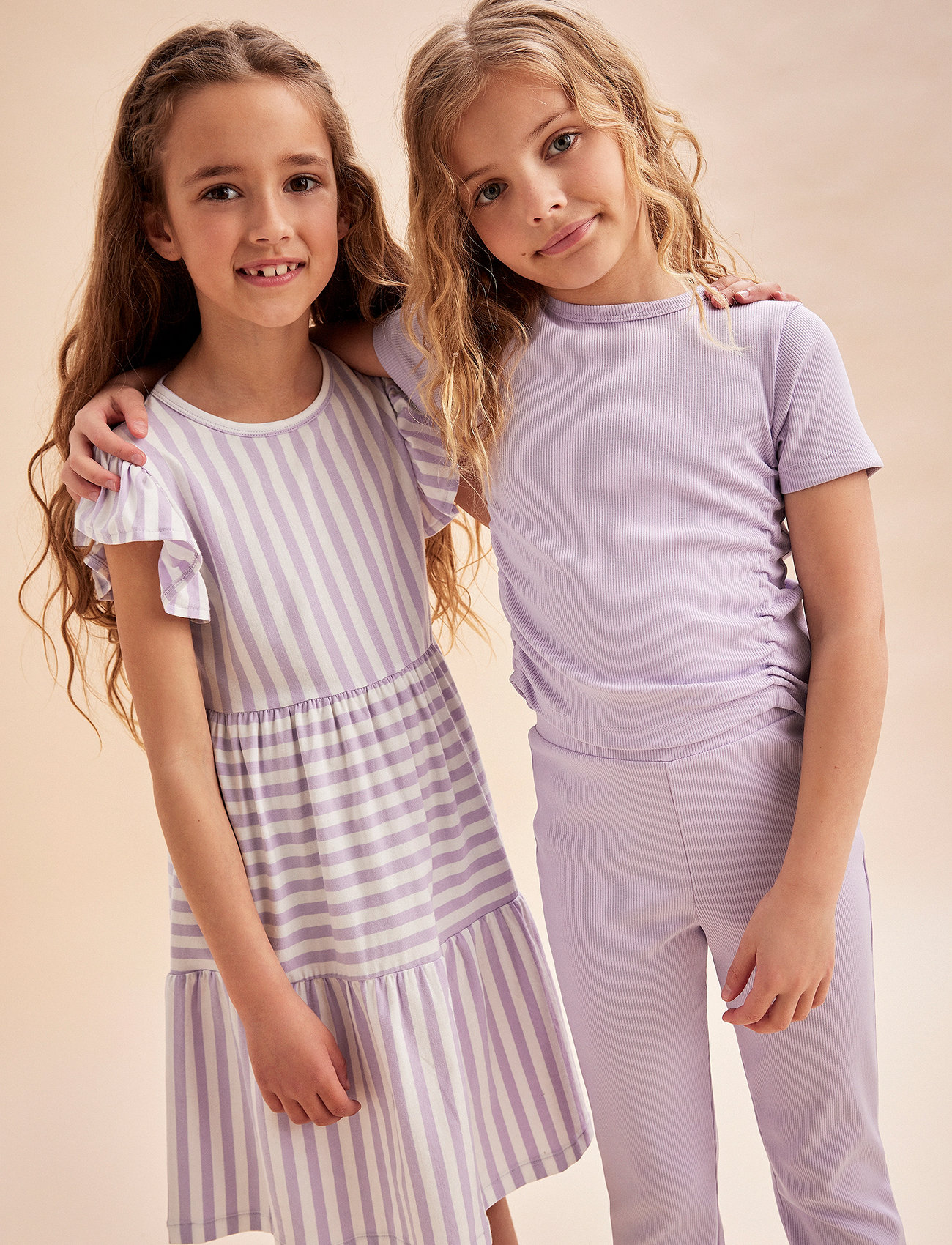 Creamie T-Shirt Ss Rib, 104, Purple, T-Shirts > Kortærmede, Børn
