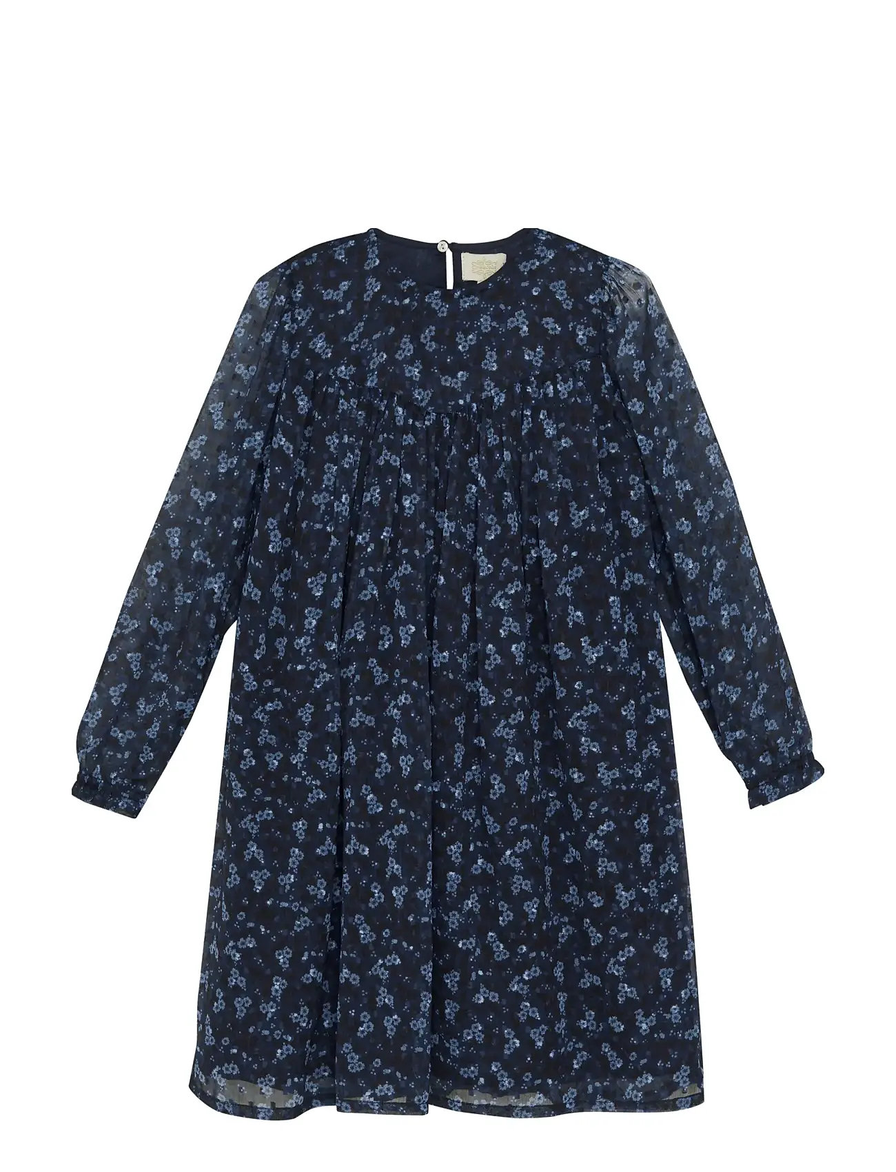CREAMIE Kleid Flower Dobby Schwarz - 122 - Kinder